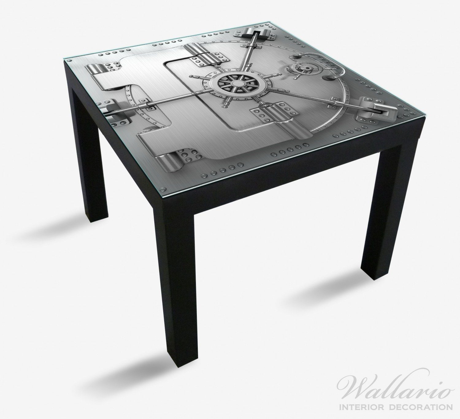 Ikea St), Öffnungsmechanismus Wallario geeignet mit für Tresortür Tisch (1 Lack Tischplatte