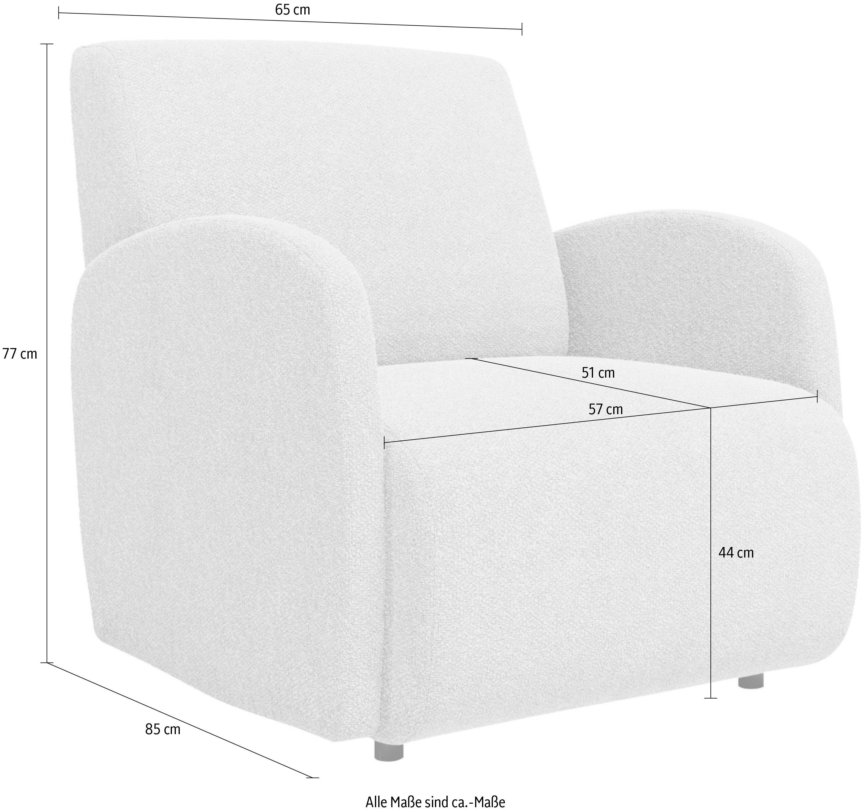 Stoff recyceltem Sessel in Aurelie, teilweise stilvollem auch in erhältlich, Design Leonique