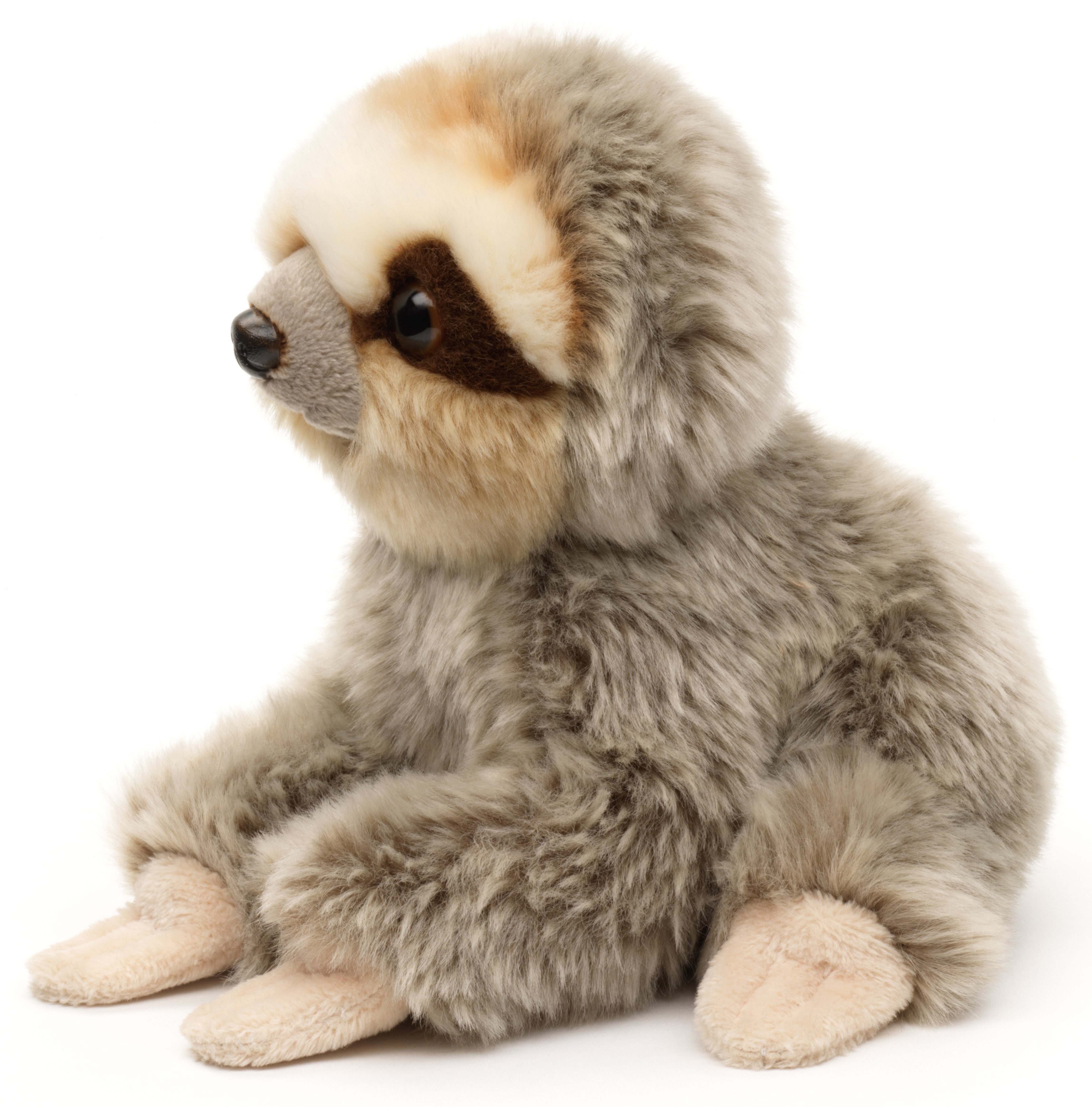 Uni-Toys Kuscheltier Faultier, sitzend - 18 cm (Höhe) - Plüschtier, zu 100 % recyceltes Füllmaterial