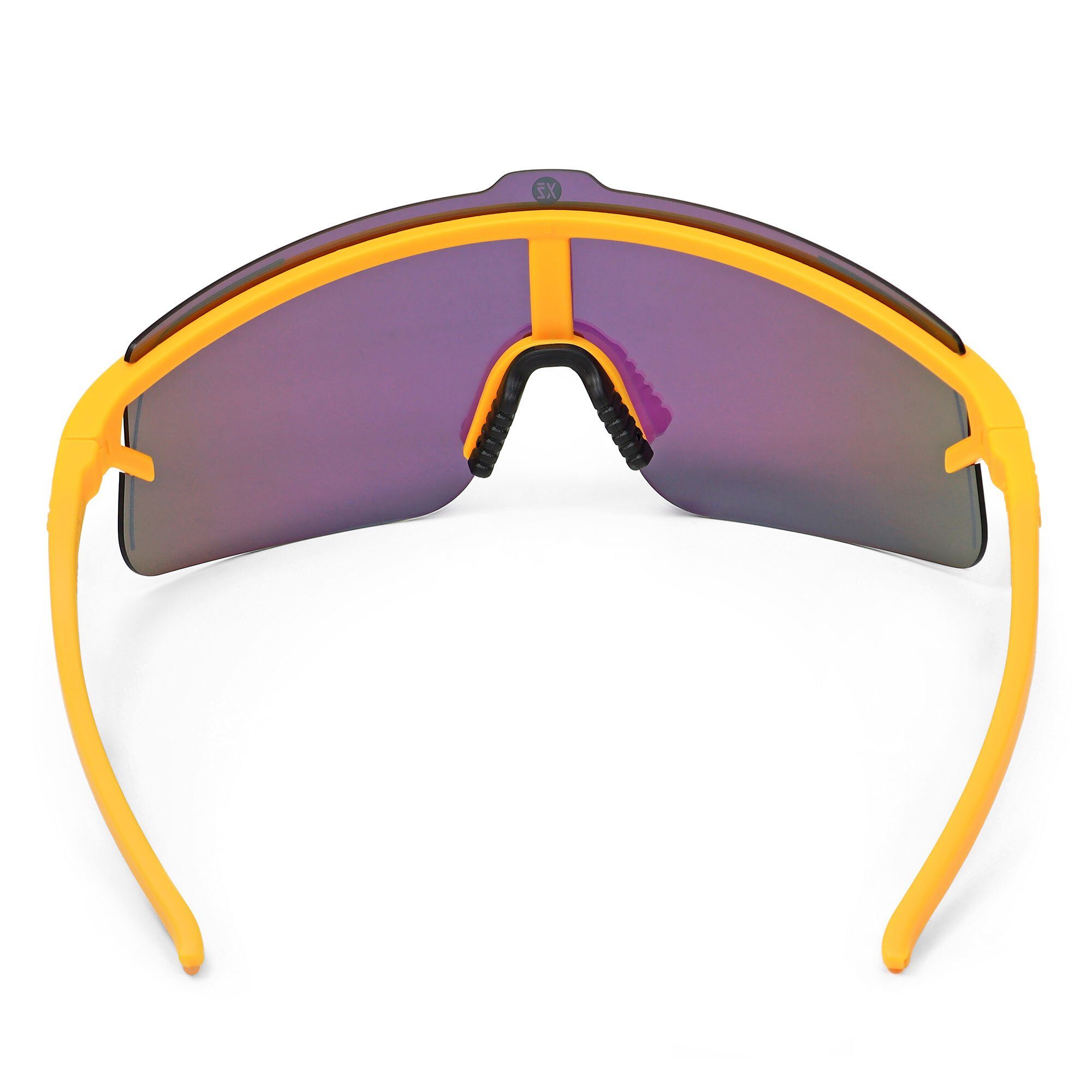 YEAZ Sportbrille SUNSHADE Sport-Sonnenbrille Black/Silver, Erlebe perfekte Sicht, Komfort und Style