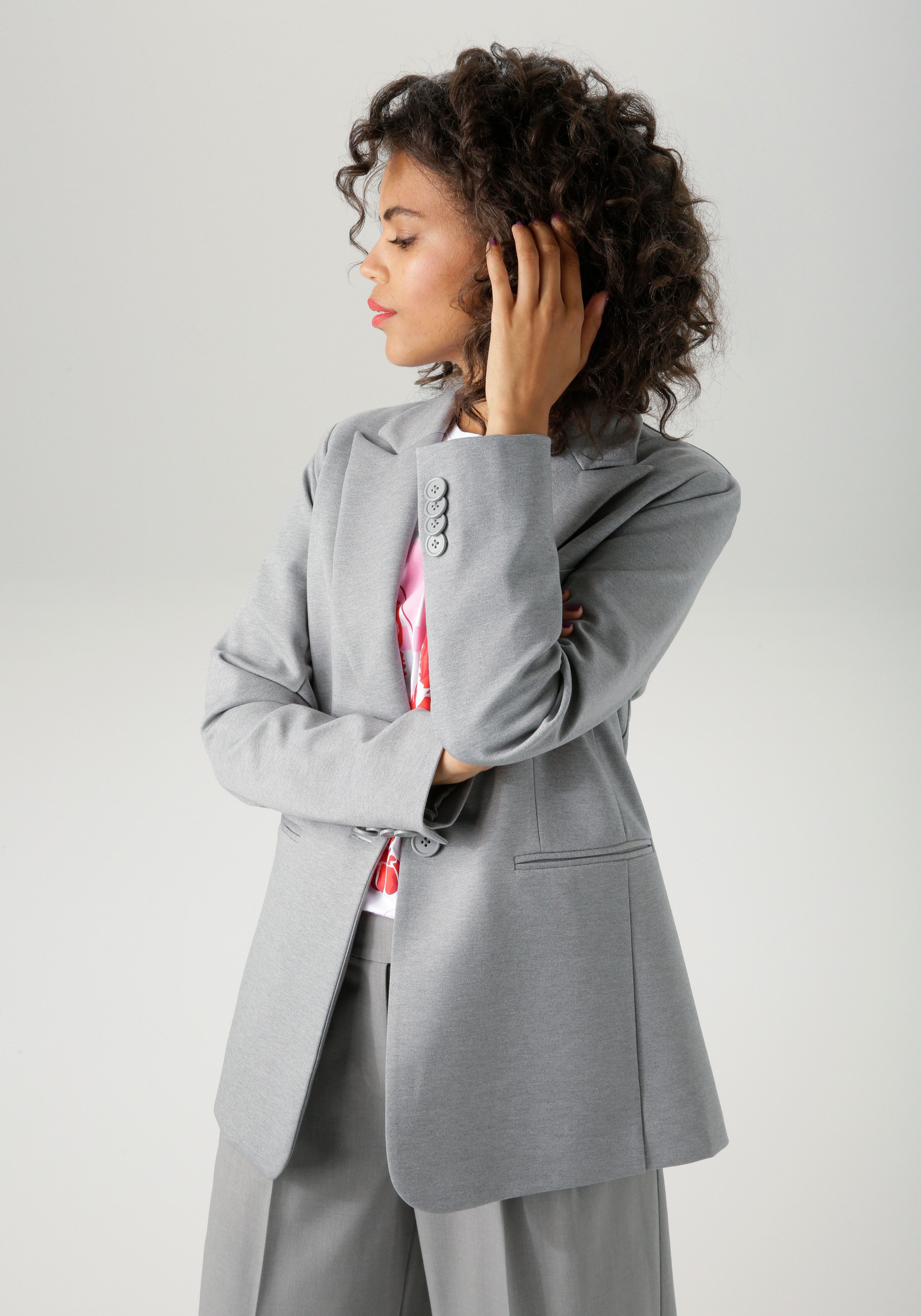 Aniston CASUAL Longblazer mit Reverskragen günstig online kaufen