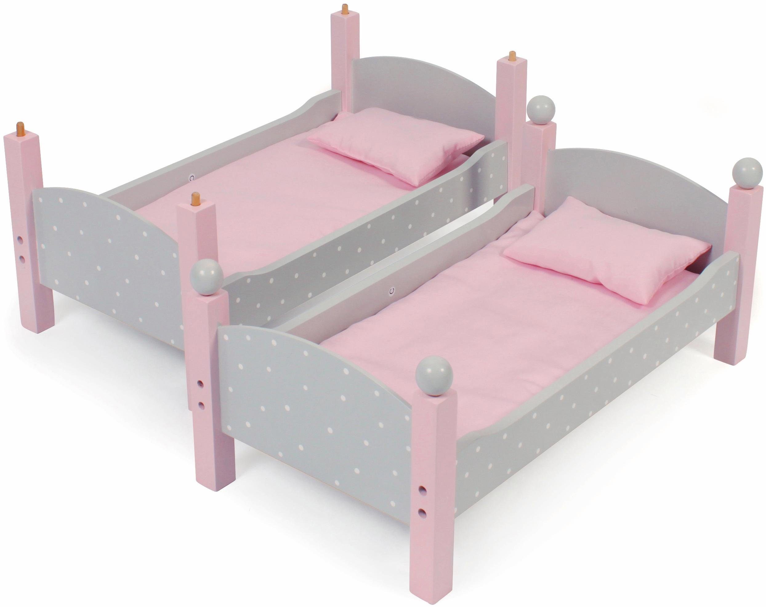 CHIC2000 Puppenbett Puntos Grey, auch als zwei Einzelbetten verwendbar günstig online kaufen