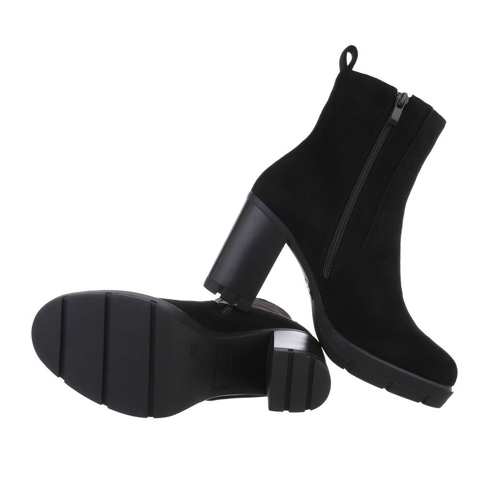 Ital-Design Damen Elegant High-Heel-Stiefelette (85493127) Blockabsatz günstig online kaufen
