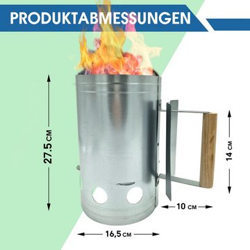 HMH Anzündkamin Grillkamin Kohleanzünder Kamin Grillkohleanzünder Anzündkamin