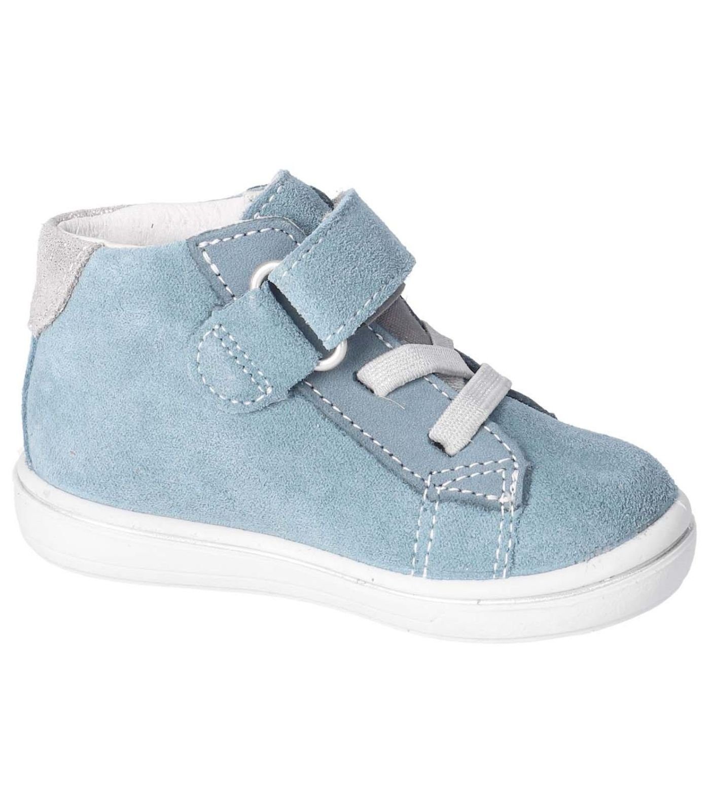 Klettschuh Veloursleder/Textil Halbschuhe Pepino Hellblau