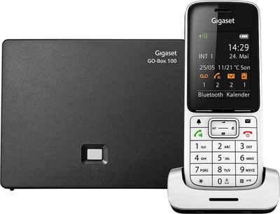 Gigaset »SL450 A GO« Schnurloses DECT-Telefon (Mobilteile: 1, LAN (Ethernet), Bluetooth, Anrufbeantworter, Weckfunktion, Freisprechen)