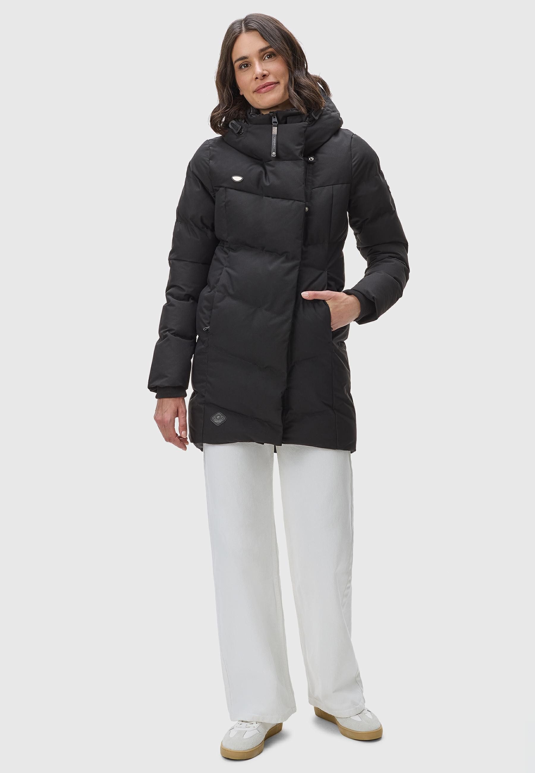 Ragwear Wintermantel Pavla stylischer Winterparka mit Teddyfutter und Kapuze – Bild 5 von 5