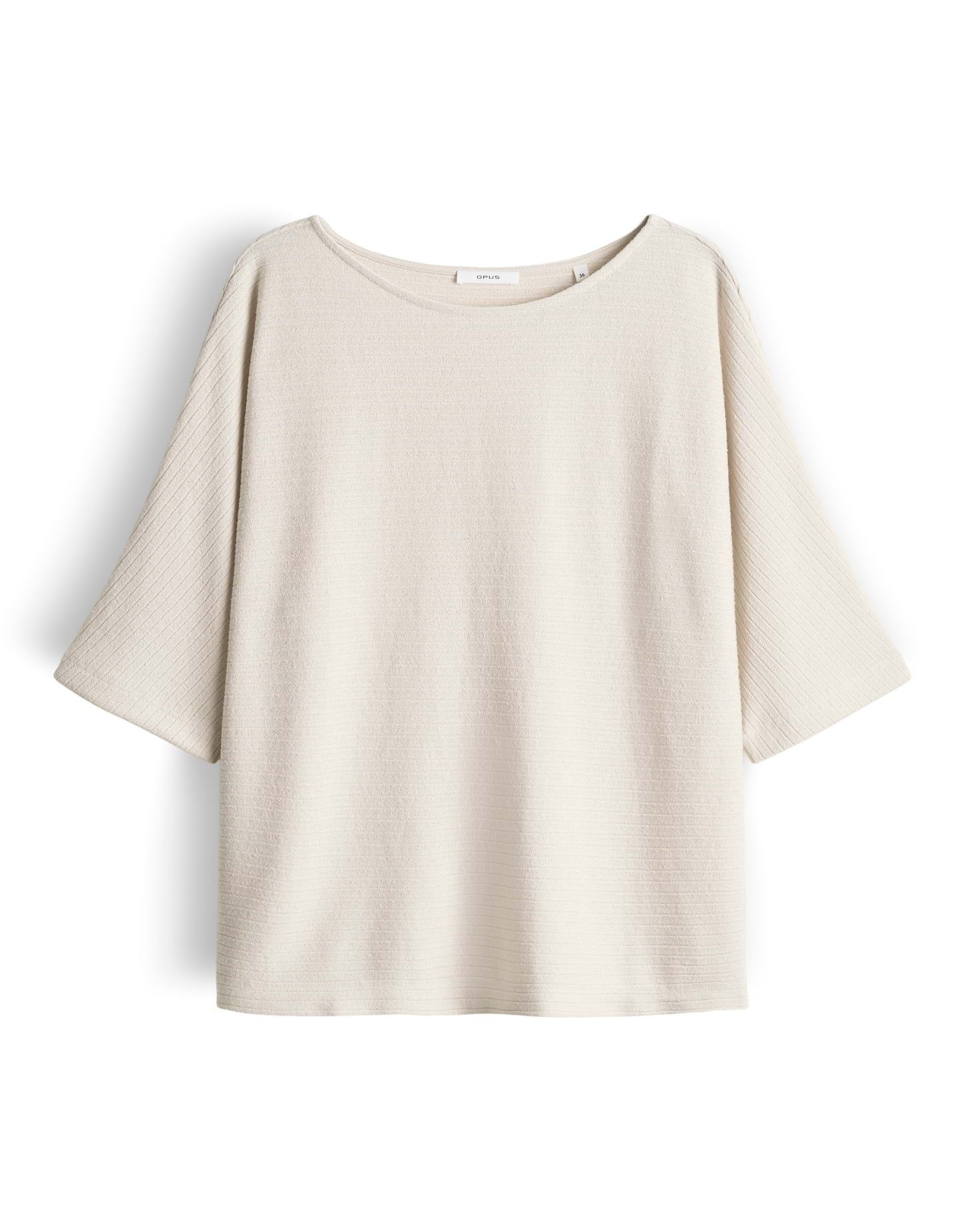 Kurzarmshirt Jerseyshirt mit dezenter Rippstruktur