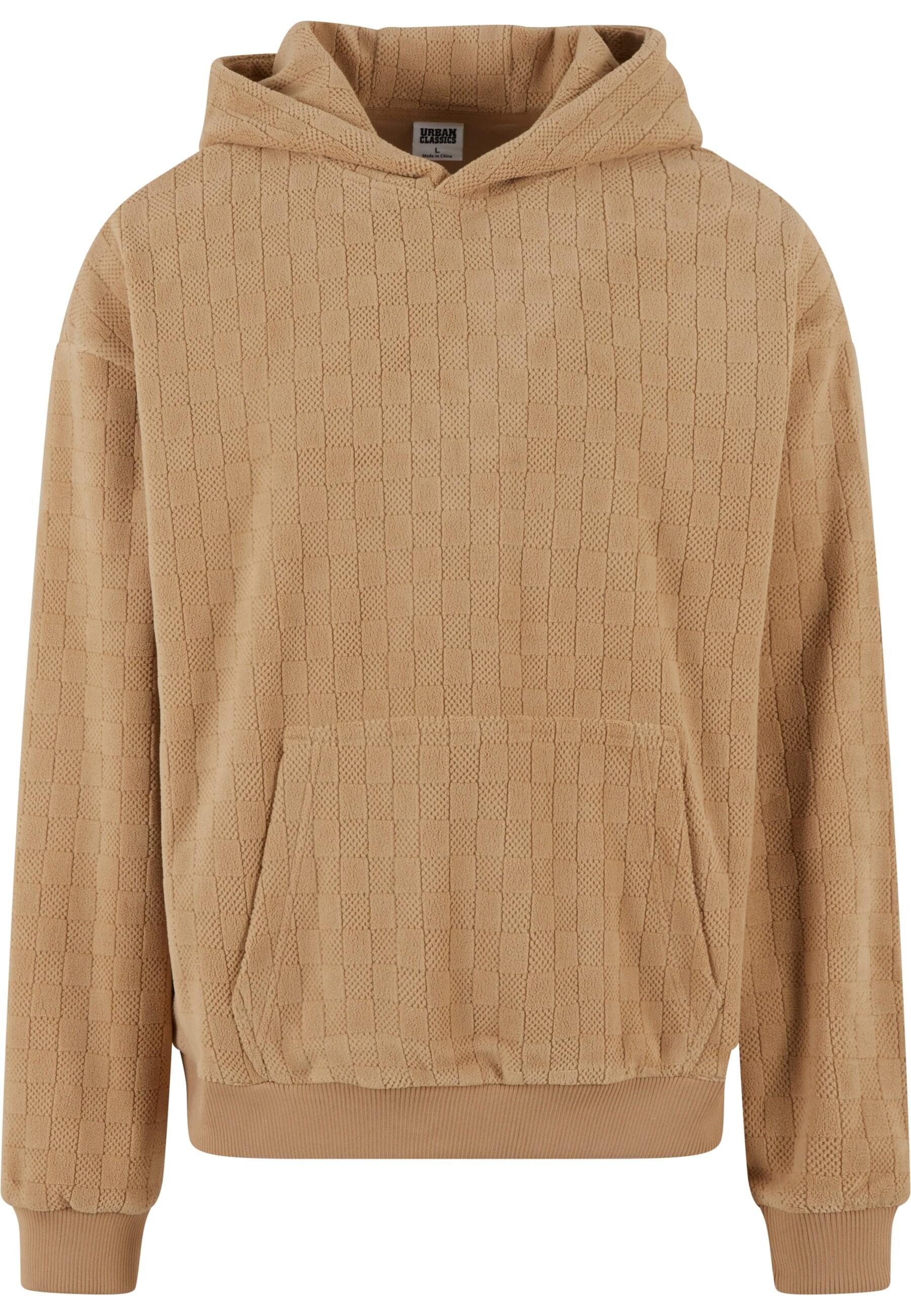 URBAN CLASSICS Kapuzensweatshirt Urban Classics Jacquard Velvet Oversized Hoody (1-tlg)