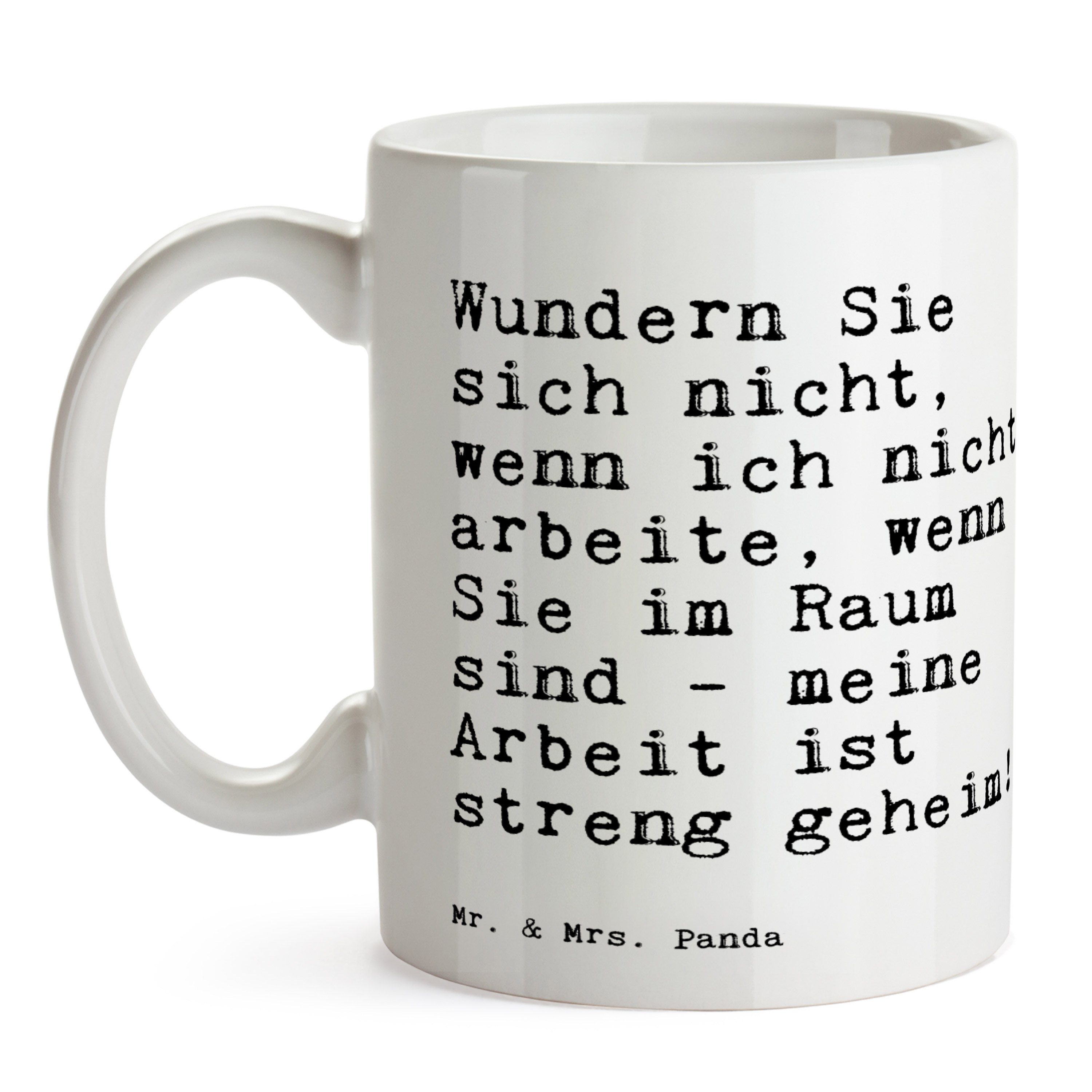 - Weiß Keramik Spruch, Wundern nicht,... Panda & Tasse Tasse Geschenk, Mr. Sprüche, - Mrs. Sie sich