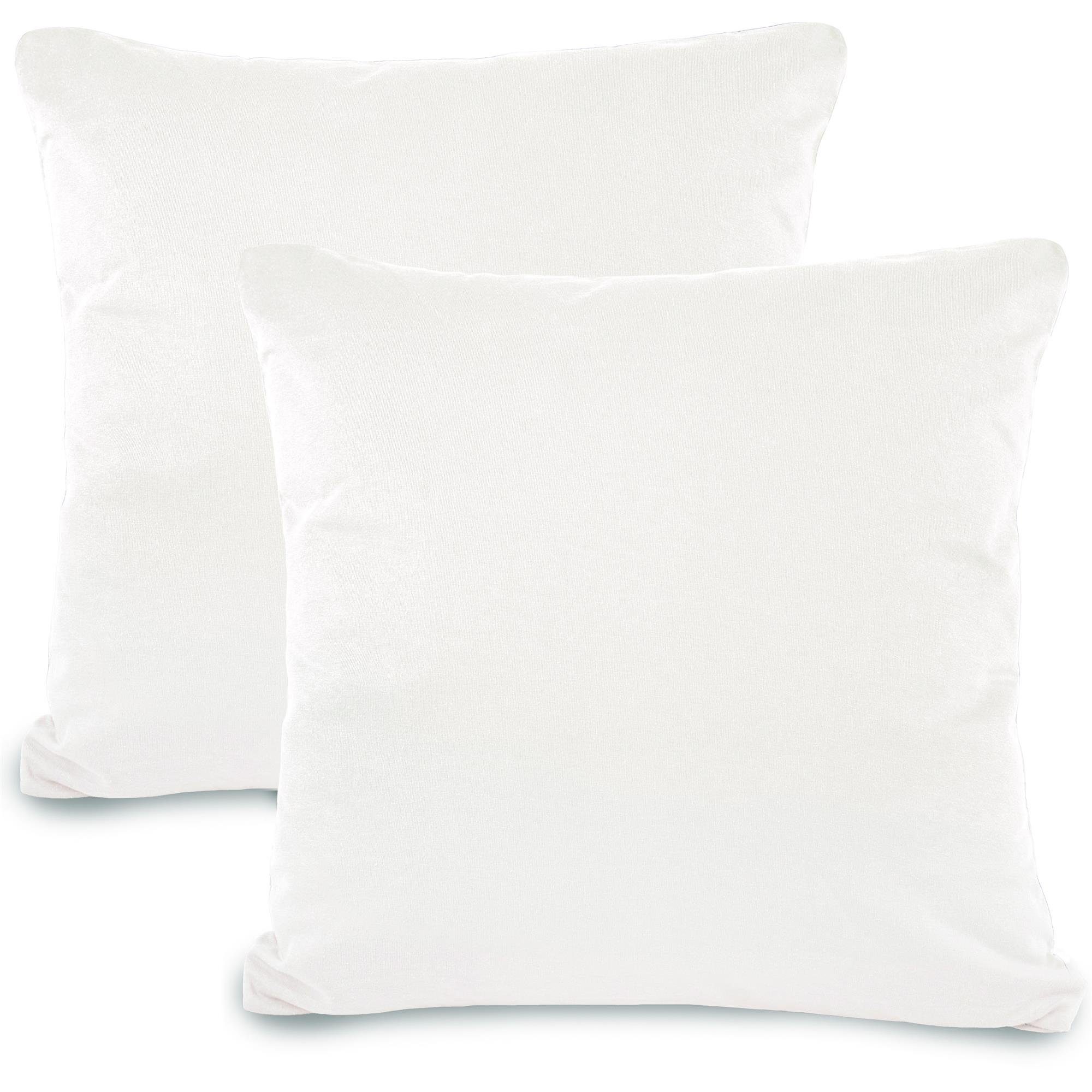 CelinaTex Наволочки Active Наволочки Kissenhüllen Jersey 2er Set 40x40cm schneeweiß