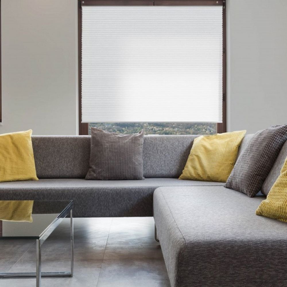 K-HOME Wabenplissee von K-home Perfekte Kombination aus Energieeffizienz und Privatsphäre, Anbringung mittels Klemmträger oder Klebepads, Klemmfix – Bild 3 von 5