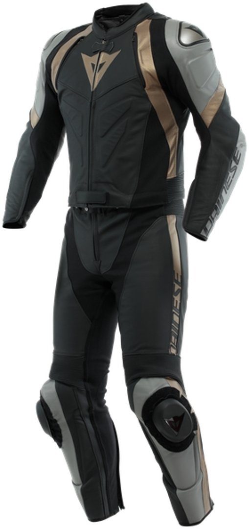 Avro Dainese Black/White Lederkombi Motorradkombi Motorrad 2-Teiler 4