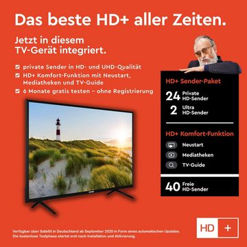 Telefunken XF43K550 LCD-LED Fernseher (108 cm/43 Zoll, Full HD, Smart TV, Triple-Tuner, HDR, 6 Monate HD+ gratis)