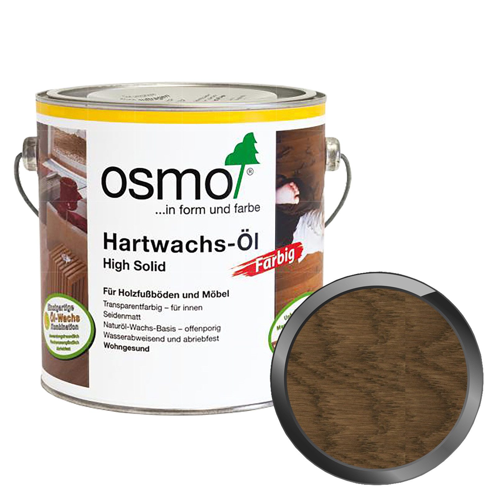 osmo Hartwachsöl Hartwachs-Öl Farbig 2,5 LTR