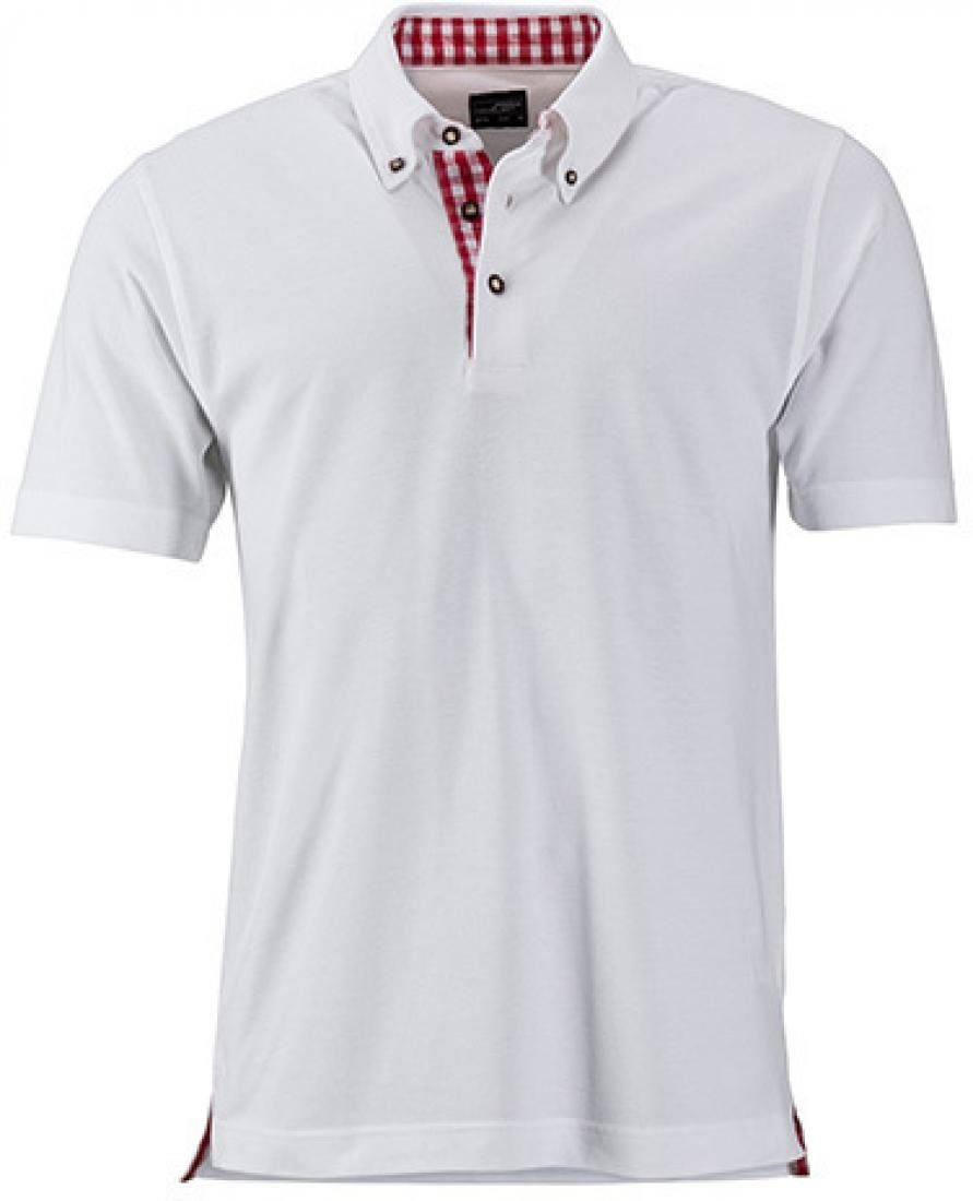 James & Nicholson Poloshirt Herren Traditional Polo / Feine Piqué-Qualität