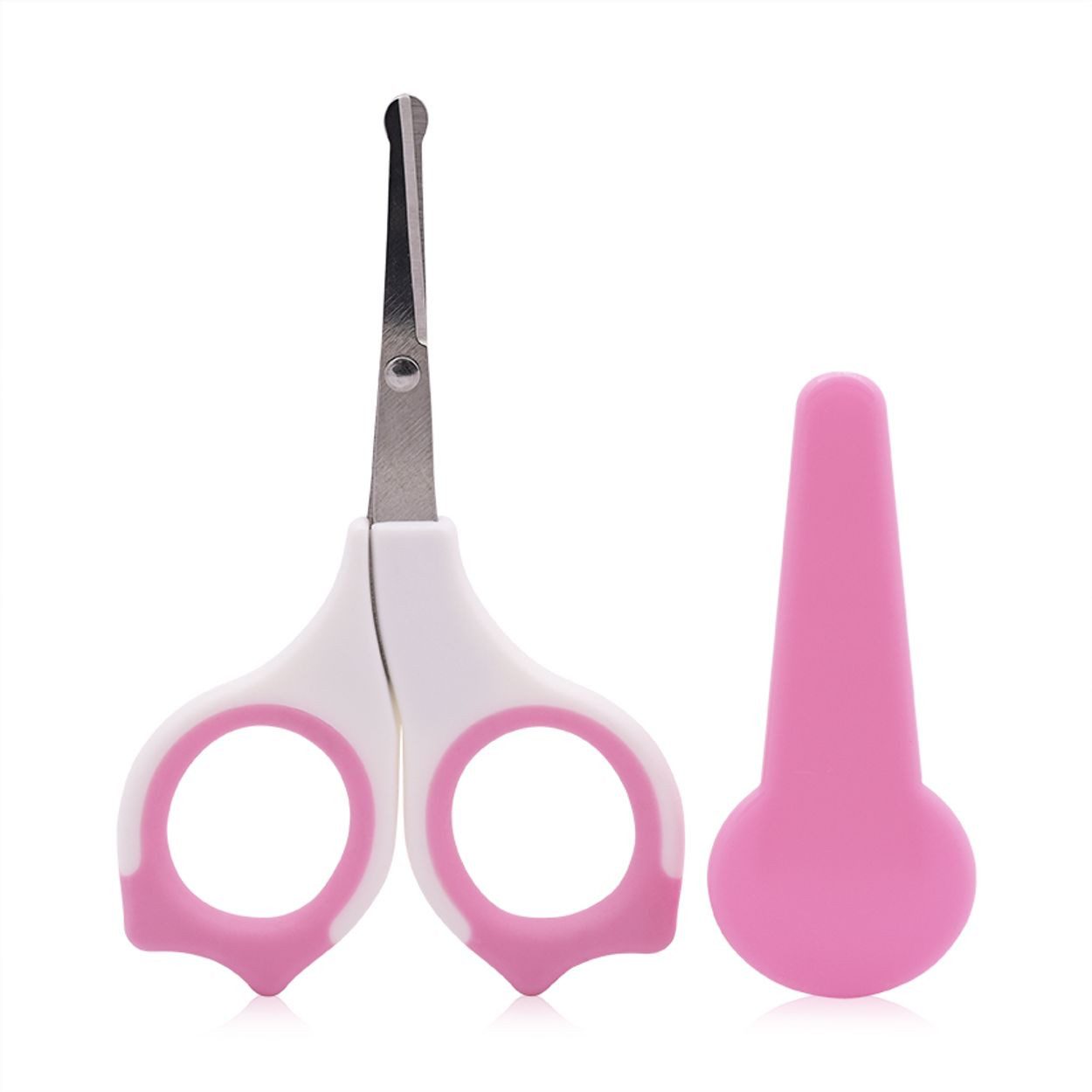 Lorelli Baby-Nagelschere Baby Nagelschere Schutzkappe, (1-tlg), gebogen, Edelstahl, Babyschere, Nagelpflege