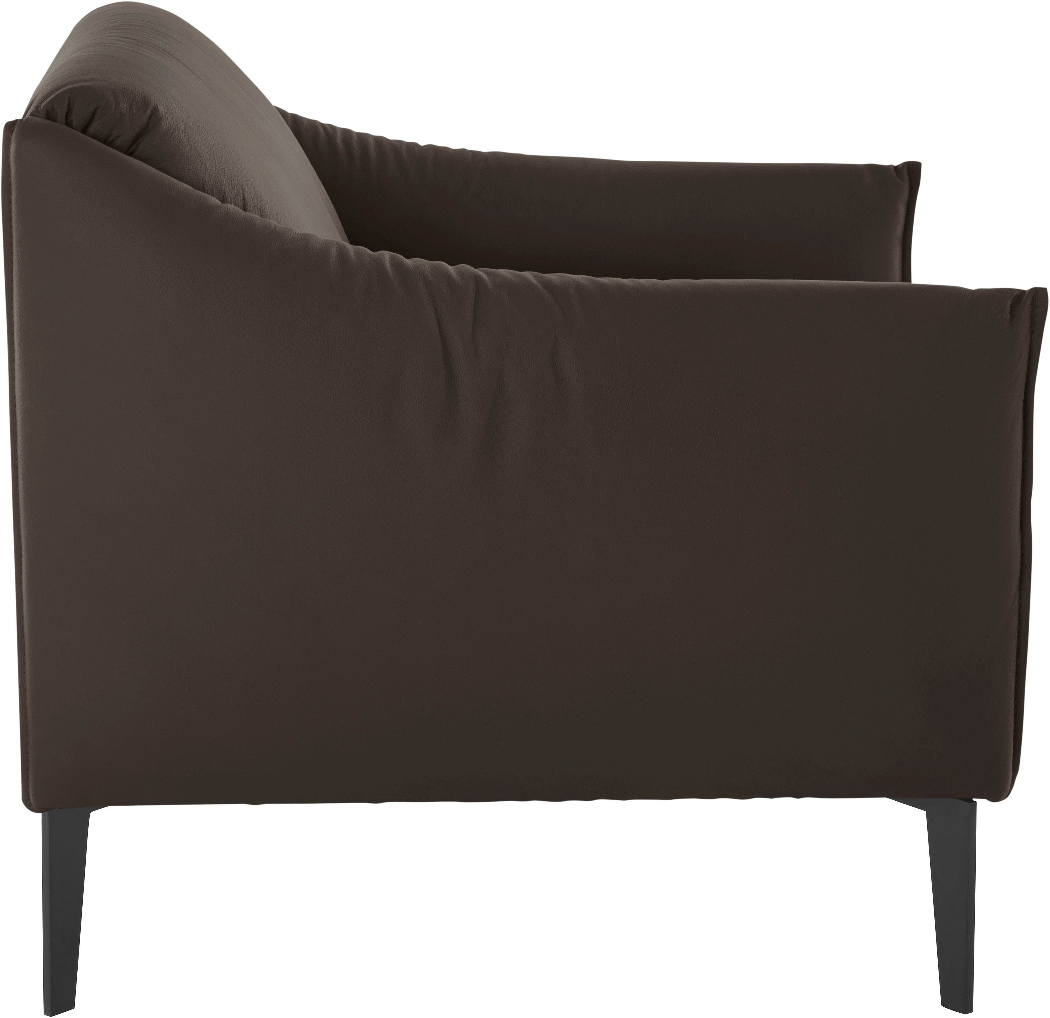 W.SCHILLIG Cocktailsessel sally Designsessel, zeitlos und bequem, tolle Verarbeitungsdetails, mit Metall-Winkelfüßen in Schwarz pulverbeschichtet