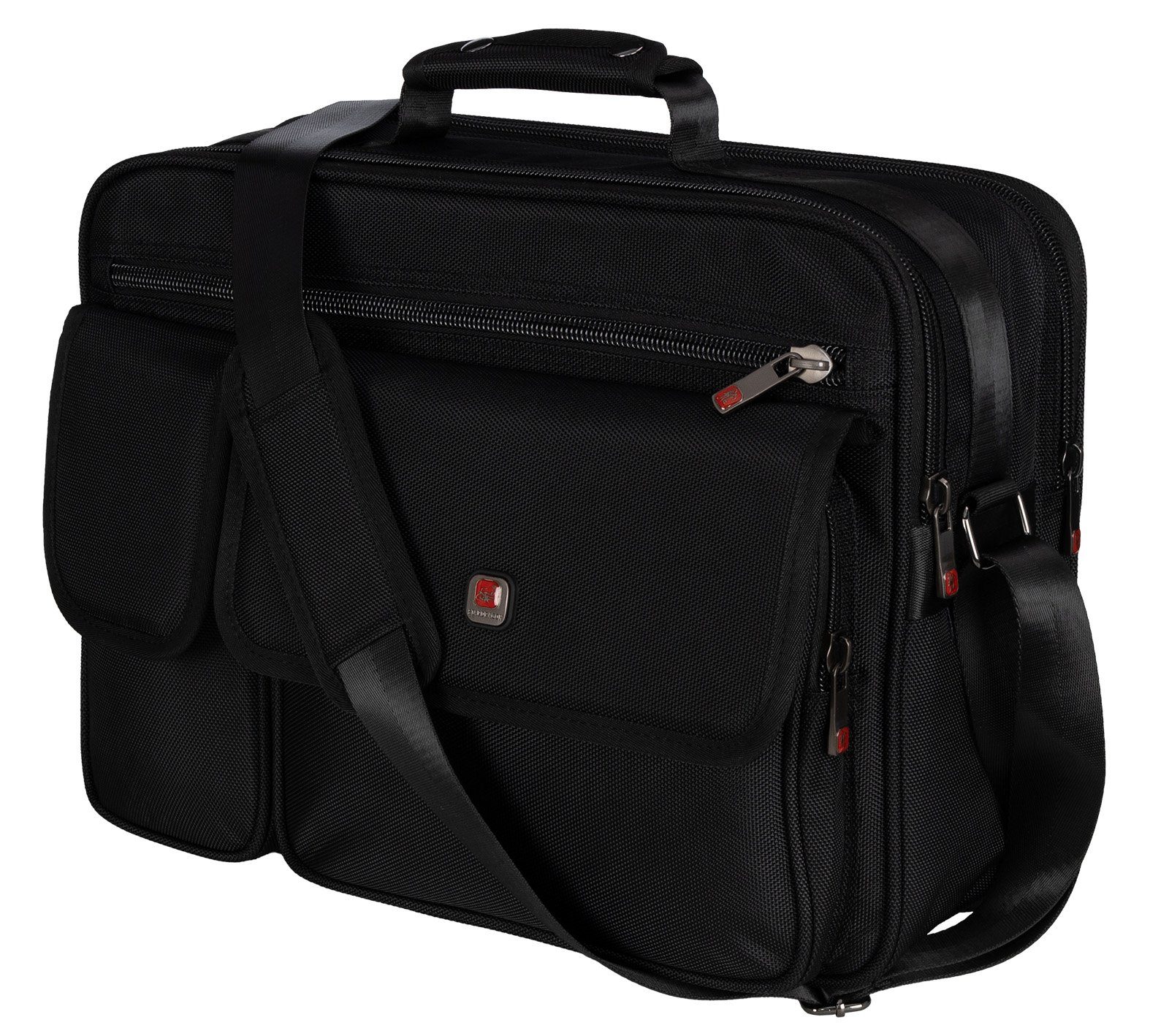 Umhängetasche Arbeitstasche Umhängetasche Flugbegleiter Herrentasche Schwarz XXL