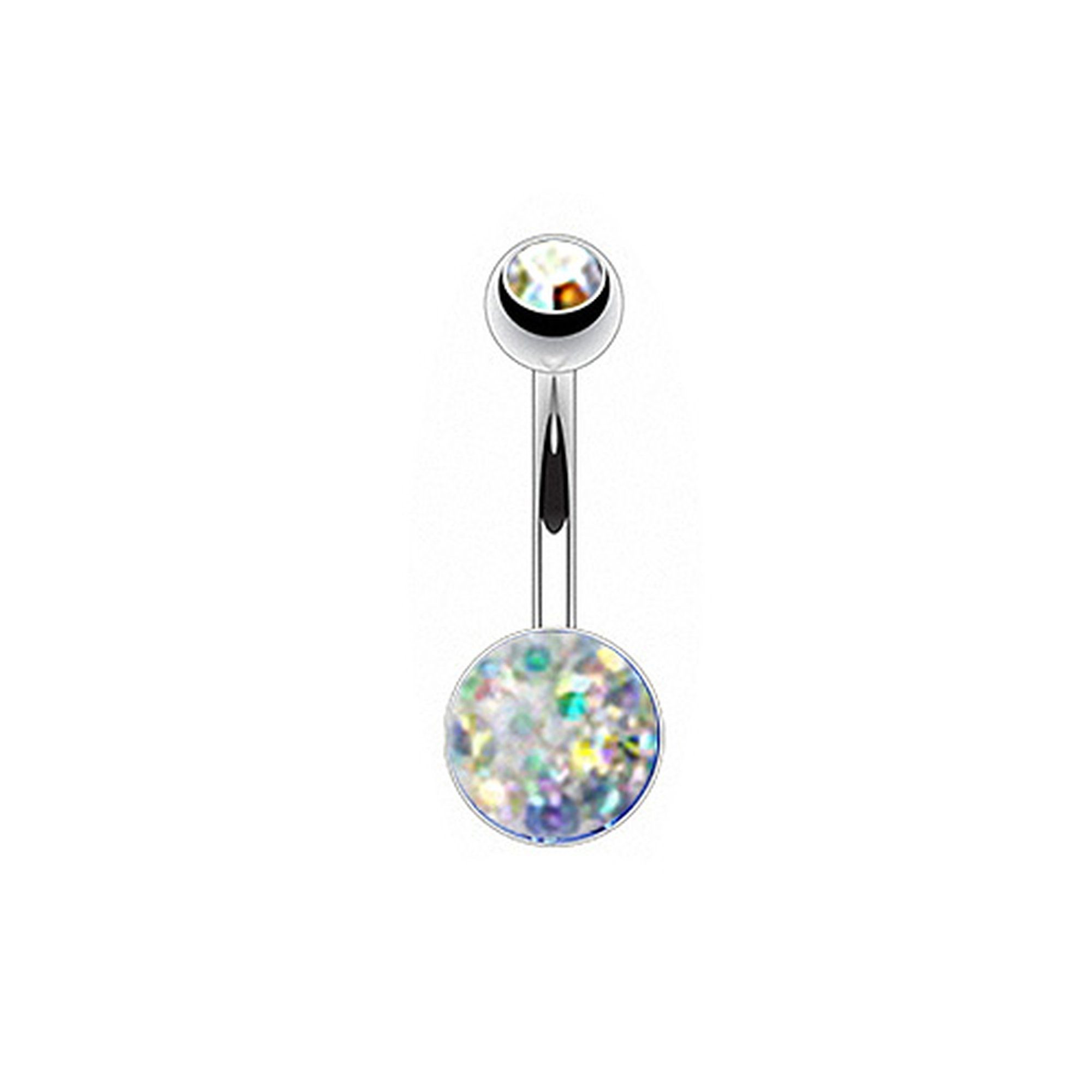 Bauchnabelpiercing Piercing Bauch Chirurgenstahl Epoxy Kristall Kugel