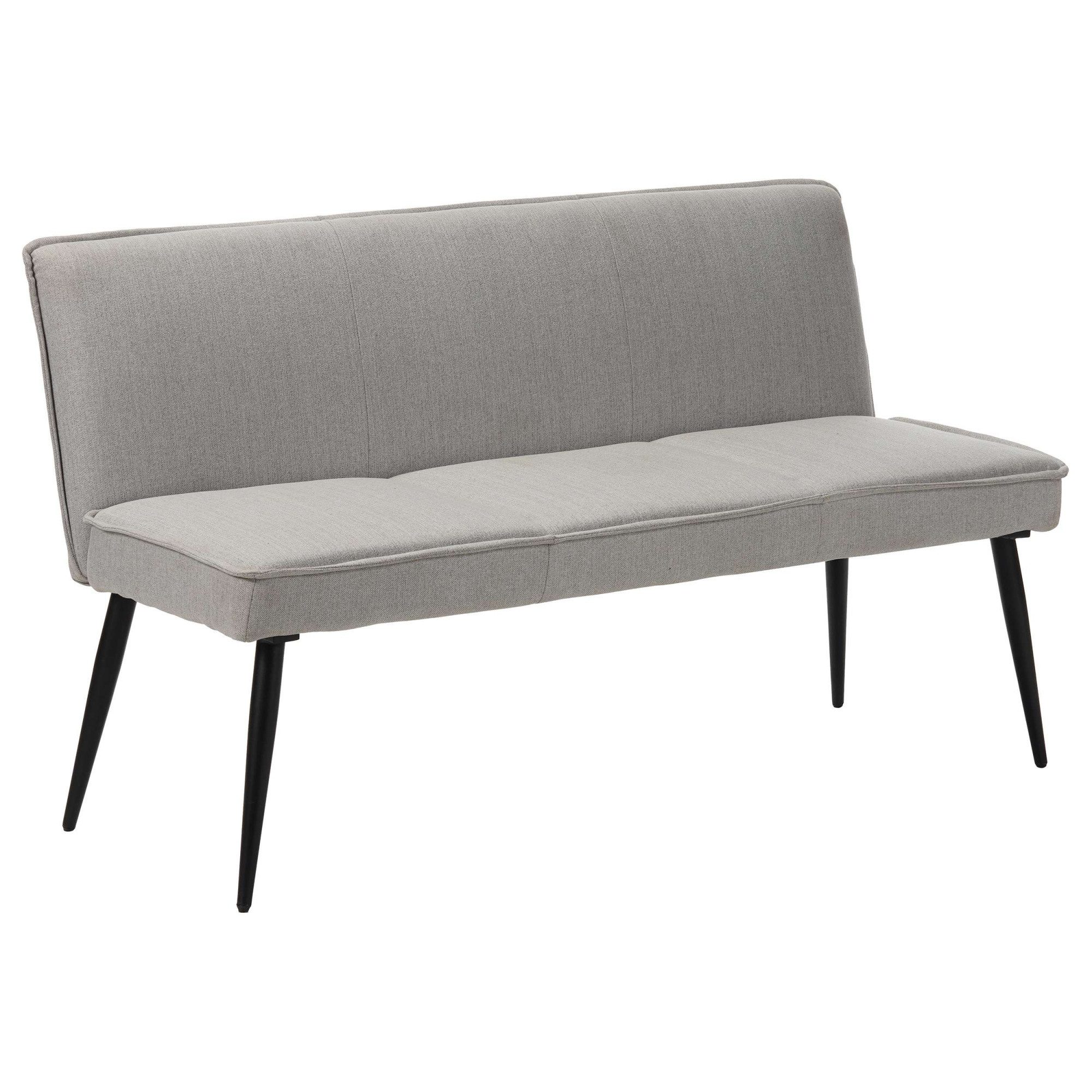 OTTO home Essbank Ianna, schwarze Metallbeine, pflegeleichtem Webstoff Bezug, Breite 140 cm