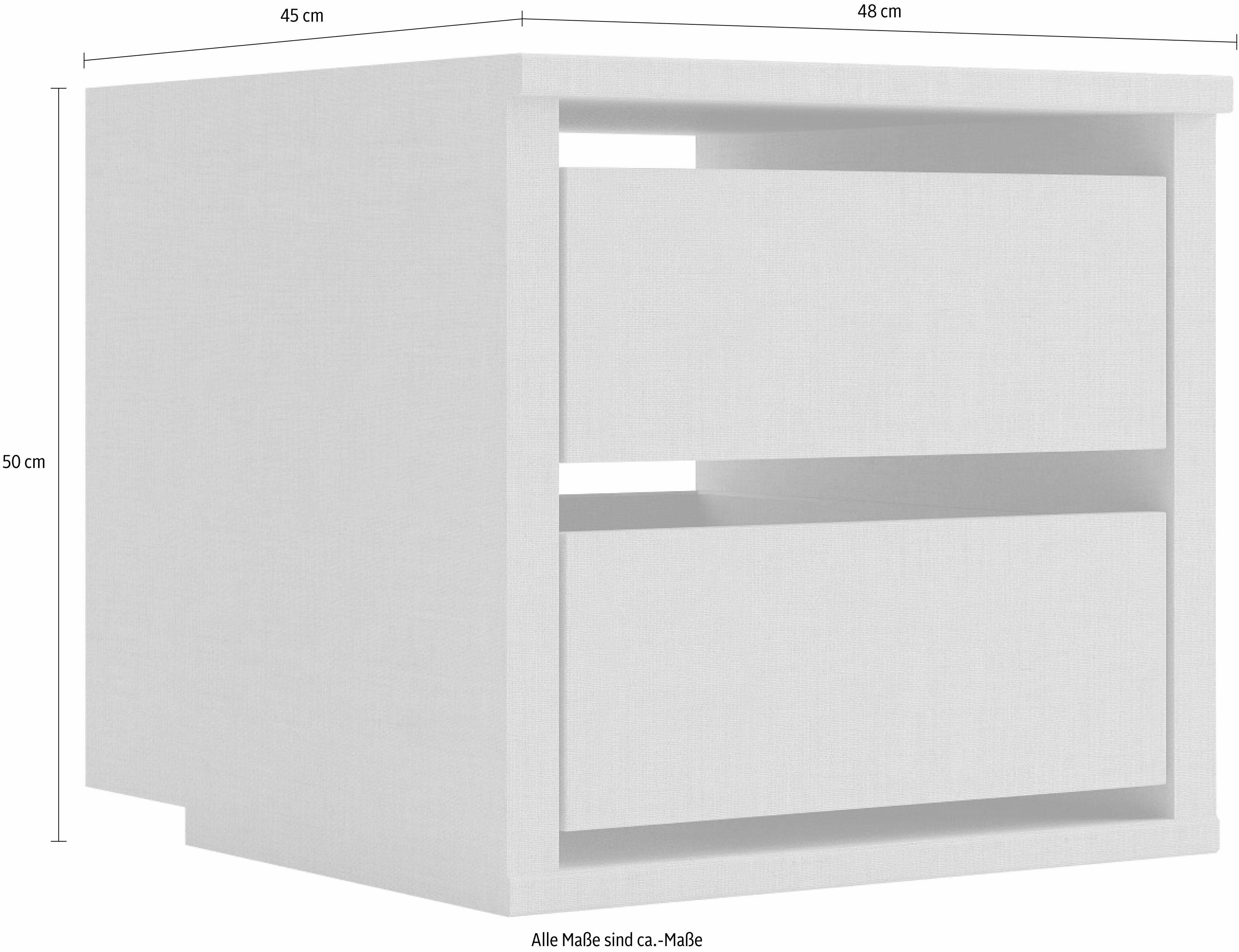 Drehtürenschrank Schubladeneinsatz, rauch