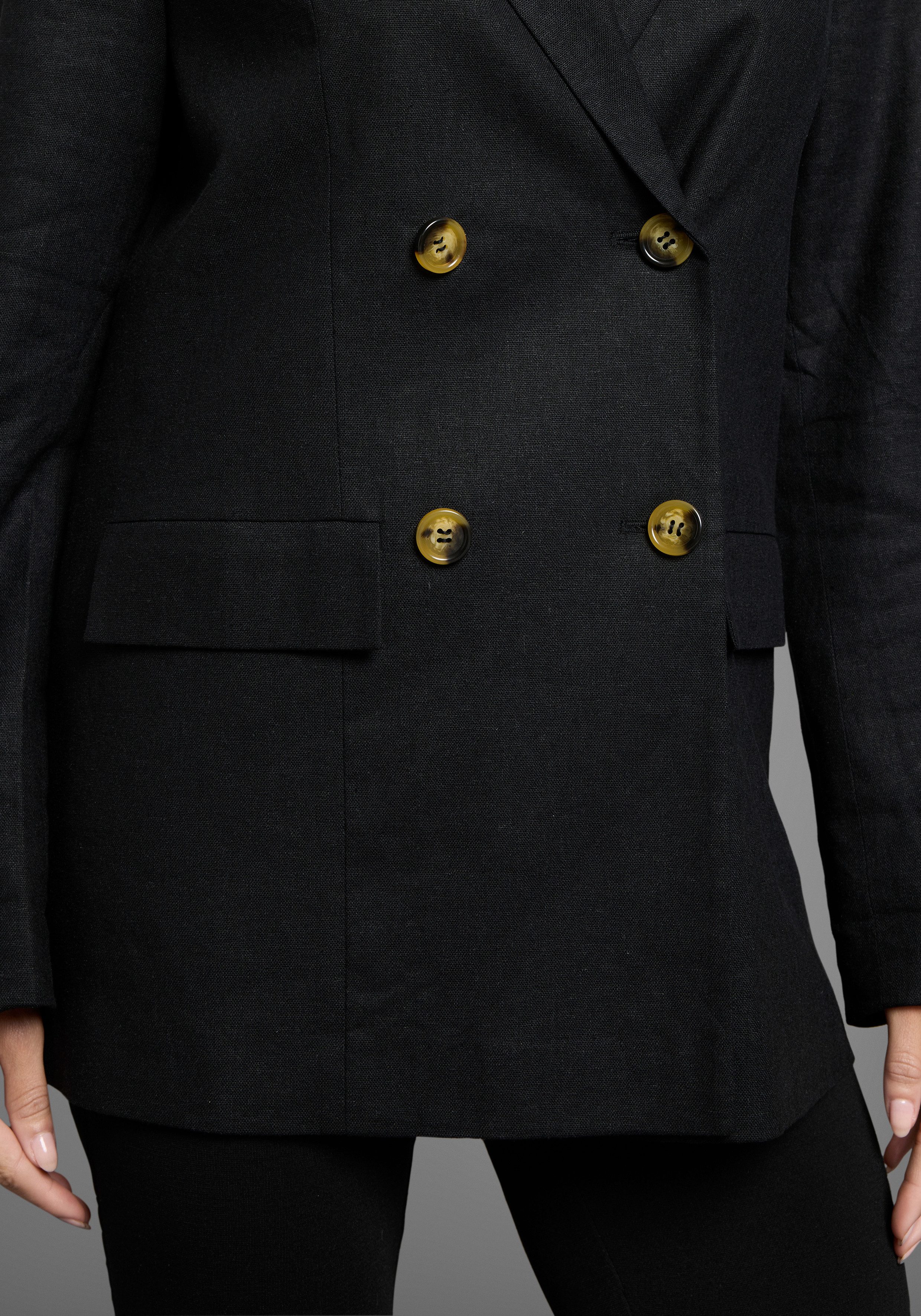 Laura Scott Longblazer im Leinen-Look