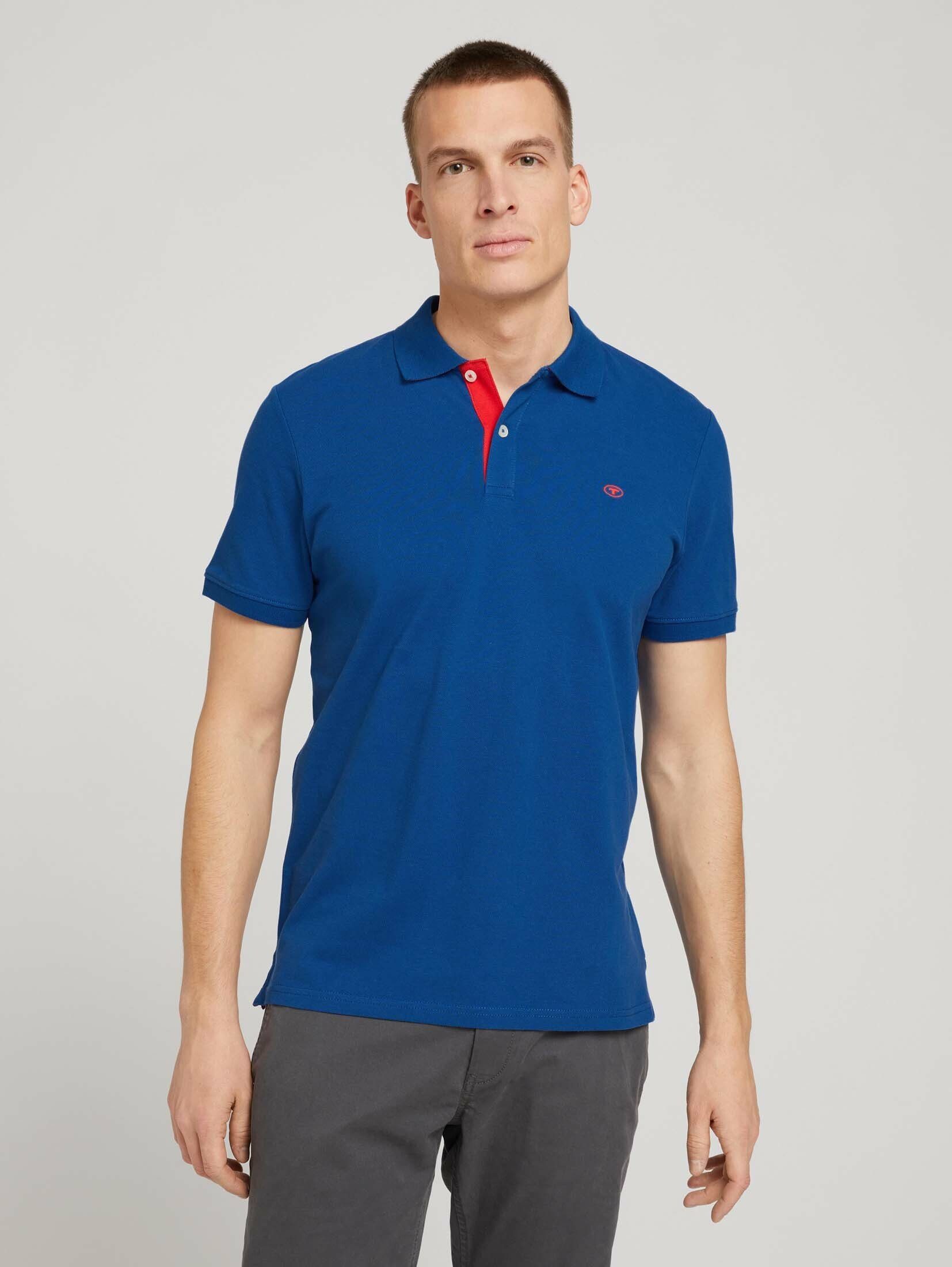 TOM TAILOR Poloshirt Basic Poloshirt Advanced Blue