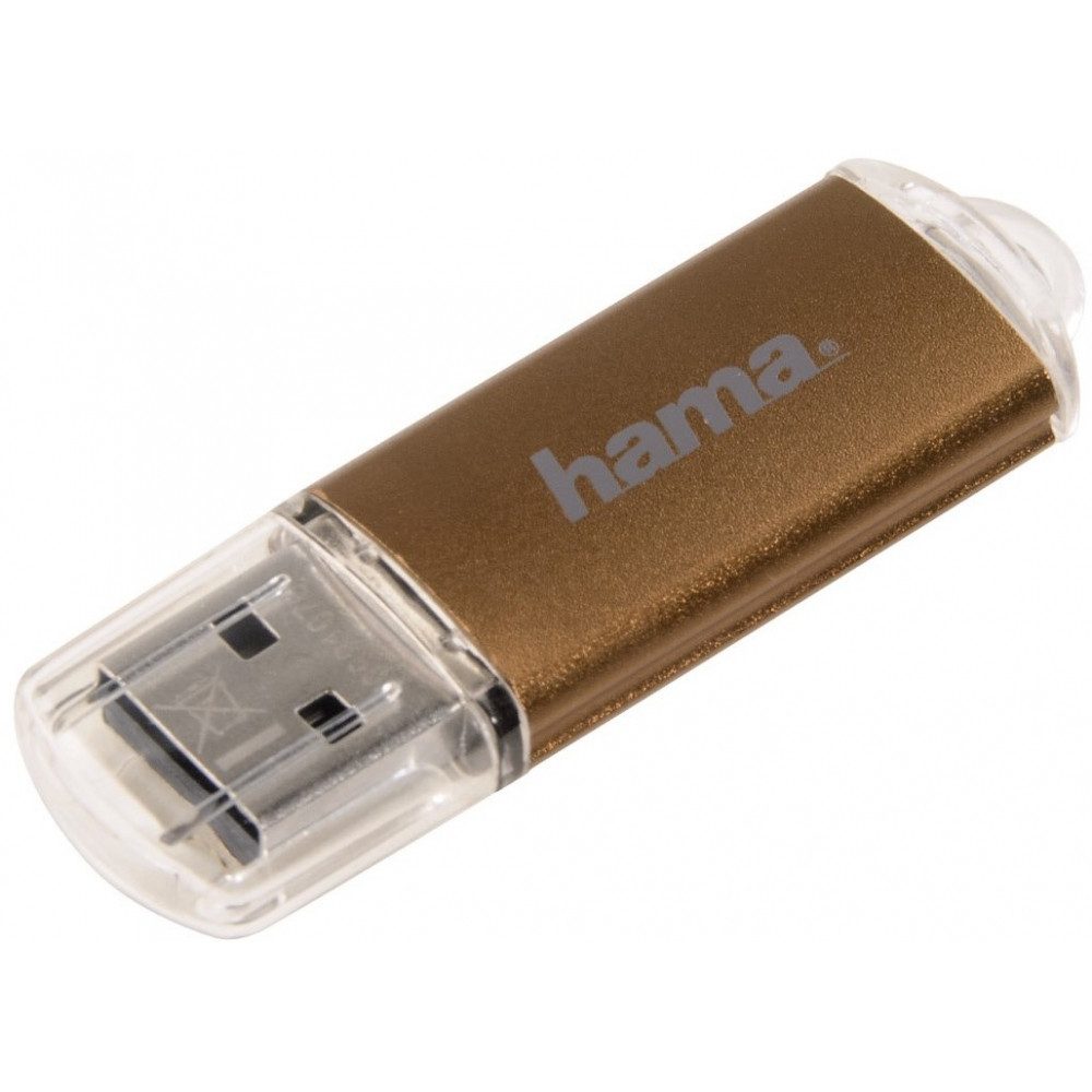 Hama Hama FlashPen Laeta USB 2.0 32GB braun USB-Stick USB-Flash-Laufwerk (Laeta)