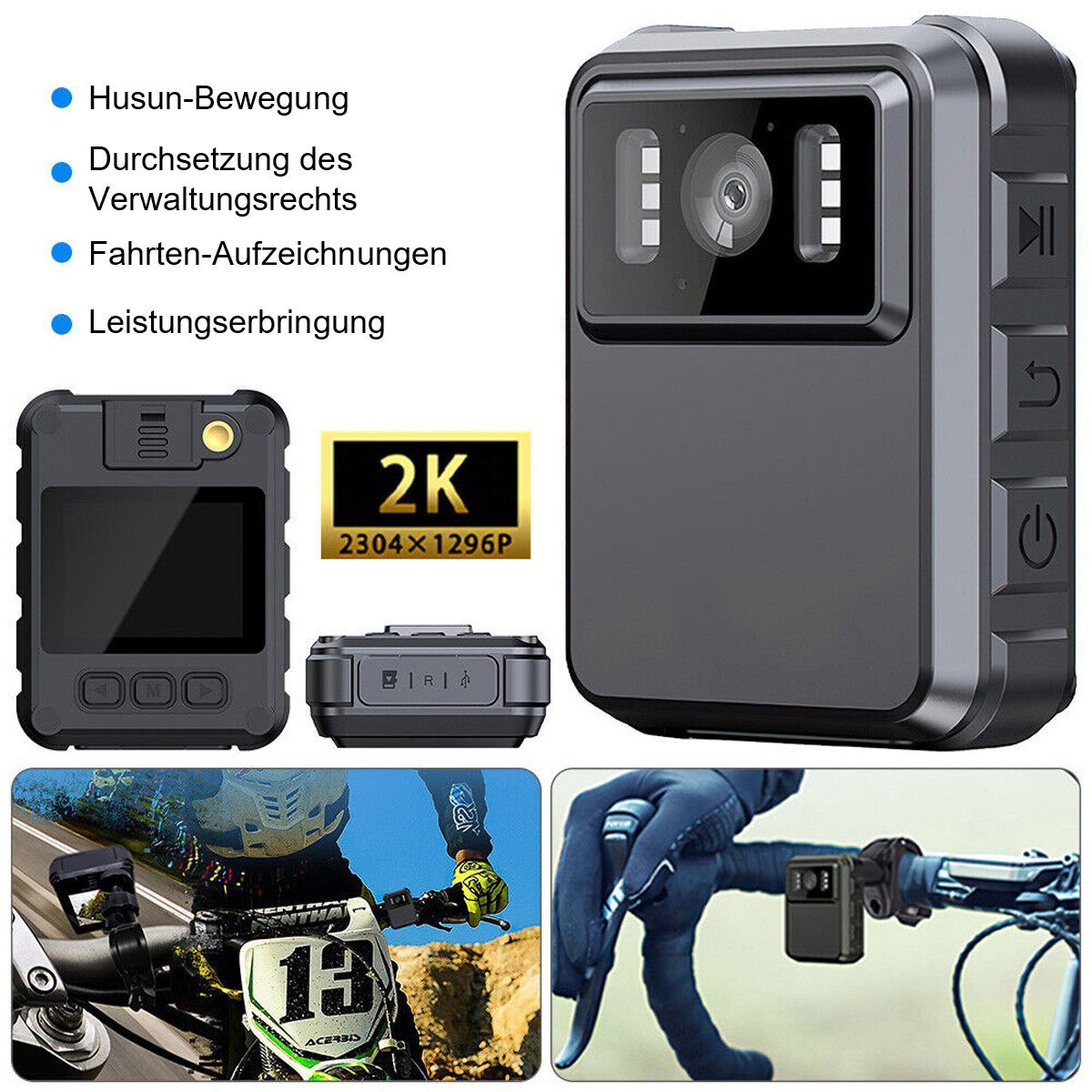 yozhiqu Tragbare kleine Kamera, Infrarot-Nachtsicht WIFI-Recorder Outdoor-Kamera (1080P HD, tragbar, IP65 wasserdicht, 1800mAh lange Akkulaufzeit)