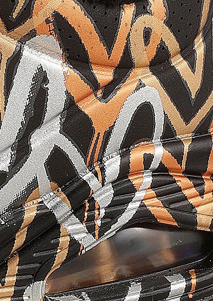 LOVE Skechers schwarz trendigen Sneaker UNO mit Metallic-Print METALLIC -