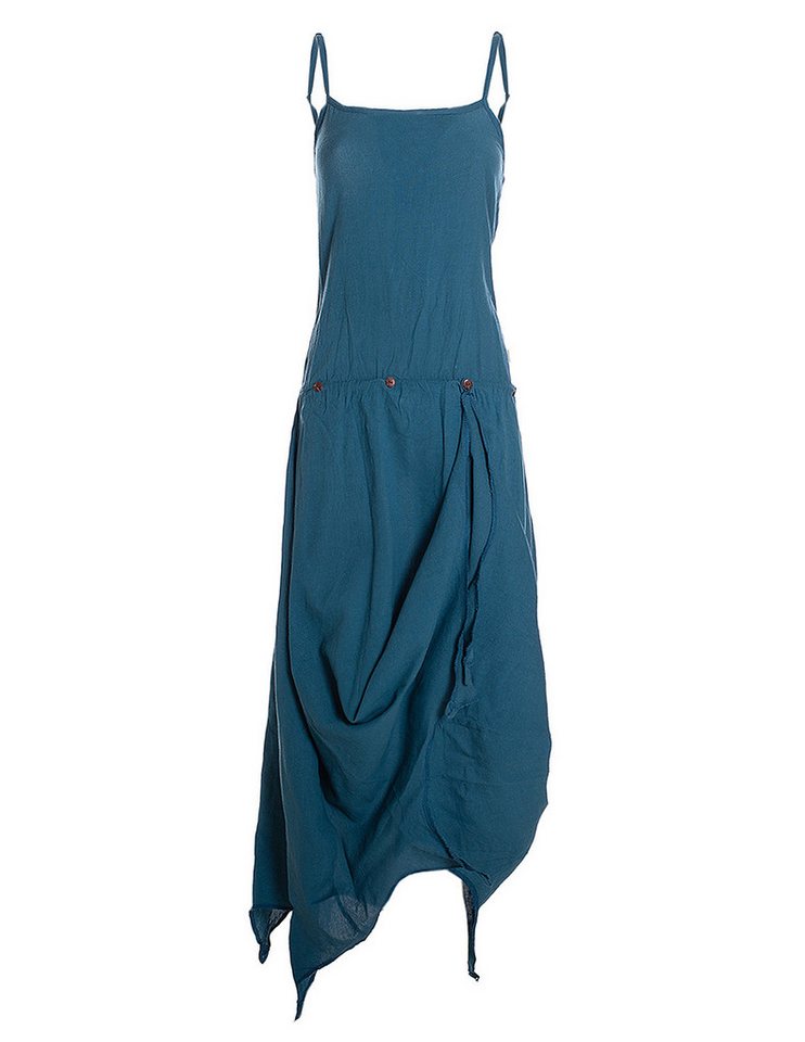 Vishes Sommerkleid Strandkleid Damen Zipfel verstellbar Spaghettiträger Baumwolle Alternative Mode, Boho, Hippie, Ethno, Festival