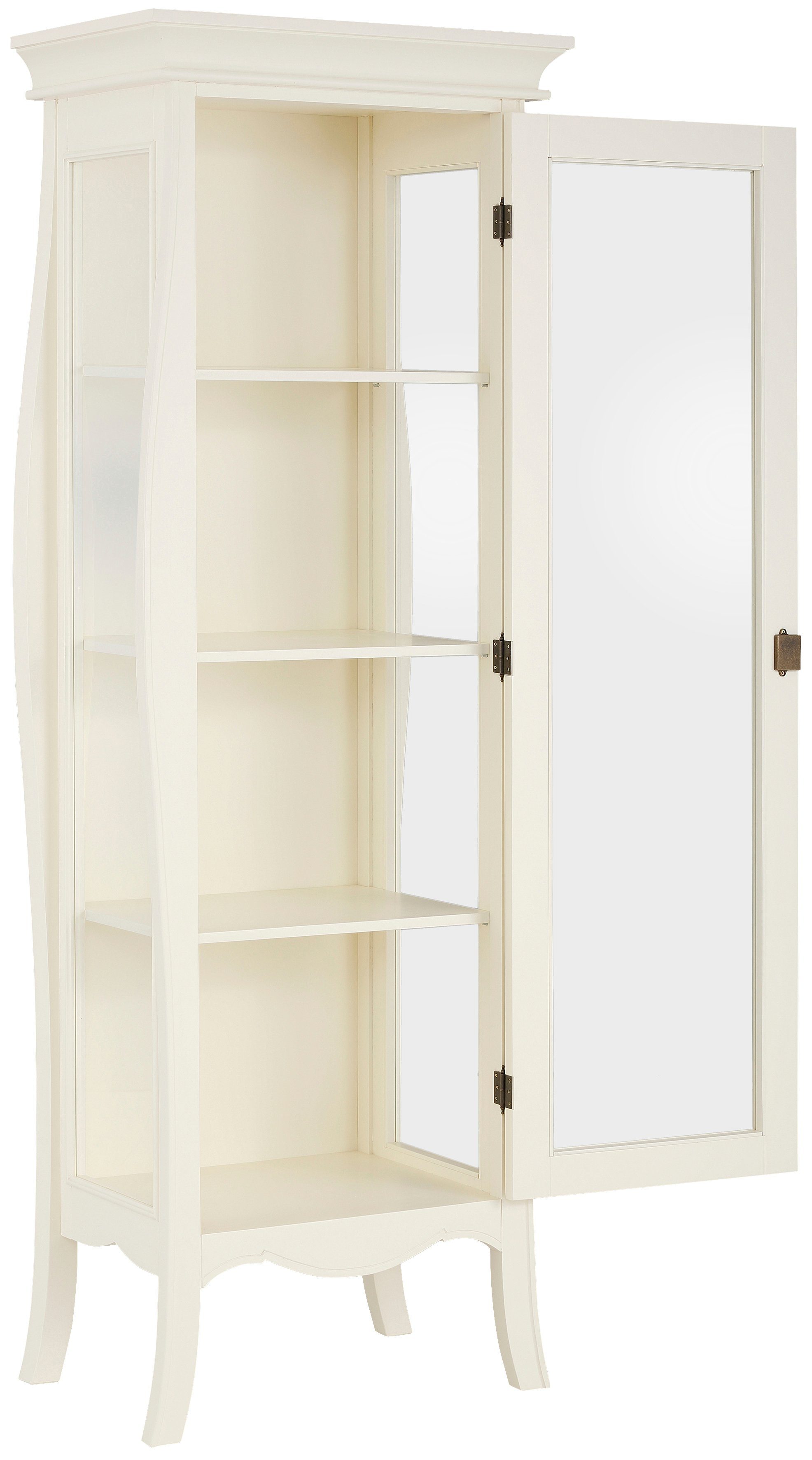 Vitrinenschrank KRISTINE von HOME AFFAIRE im romantischen Design