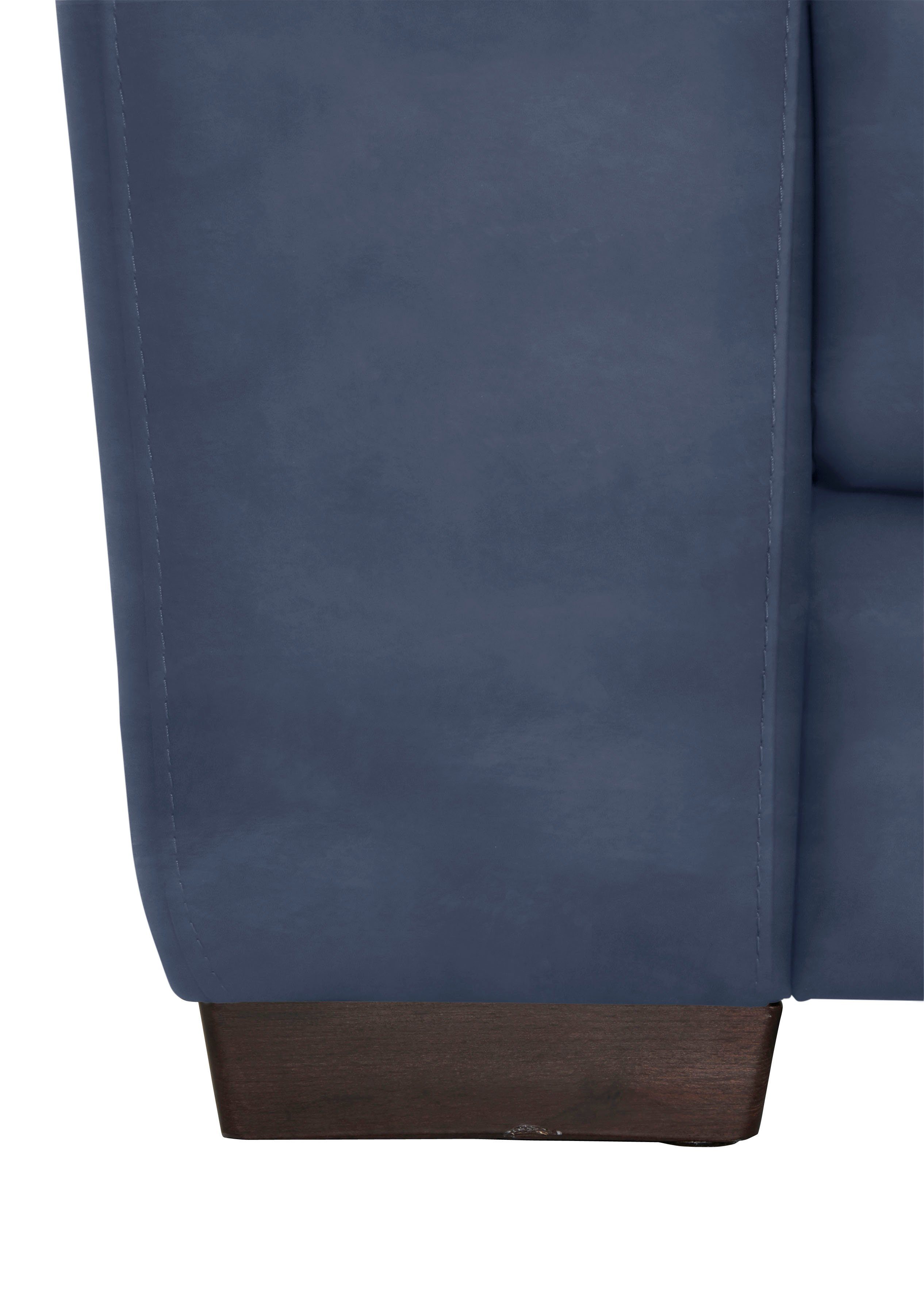 CALIA ITALIA Polstergarnitur Gaia, (Set, 3-Sitzer, bestehend und 2-tlg), Luxus-Microfaser Garnitur 2-Sitzer blue aus mit
