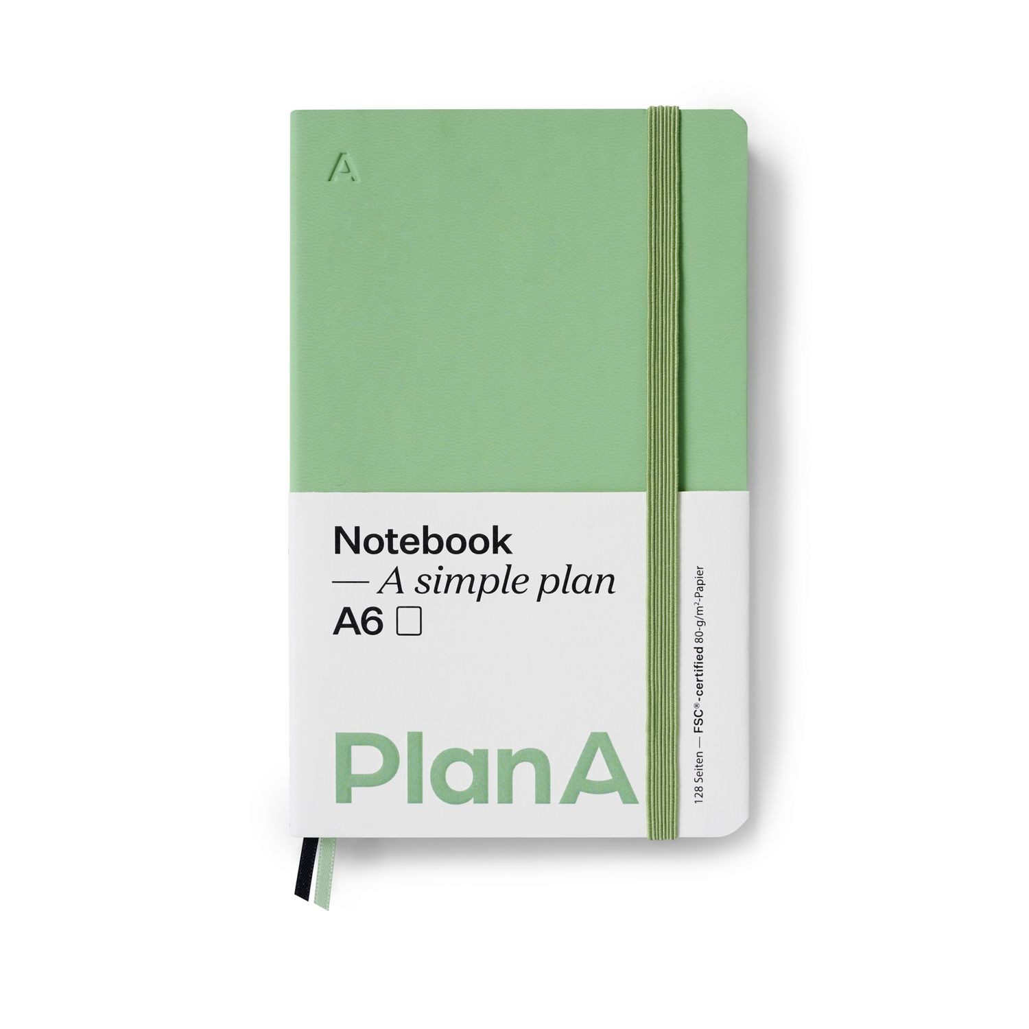 Notizbuch Notizbuch A6 Softcover Blanko Sage Green