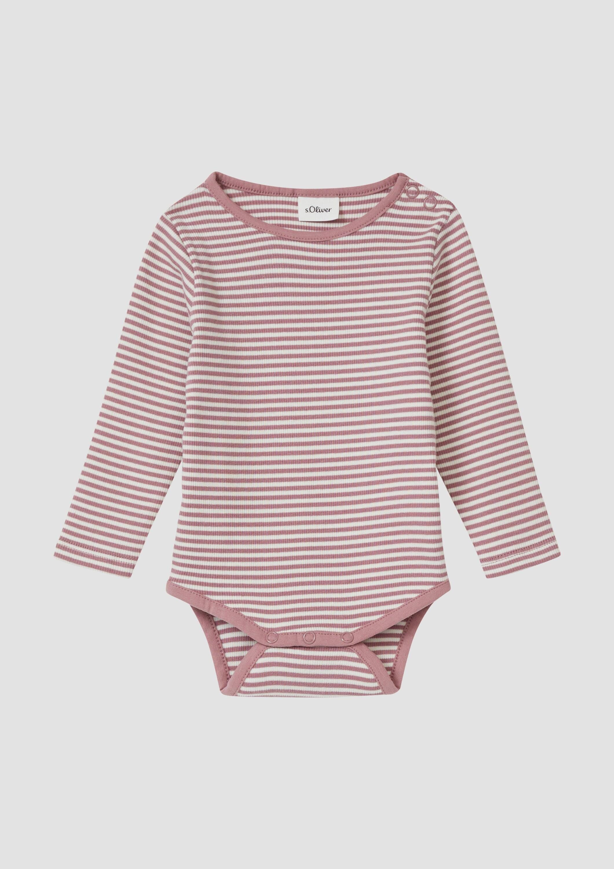 s.Oliver Shirtbody T-Shirt Body Unisex Body mit Rippstruktur