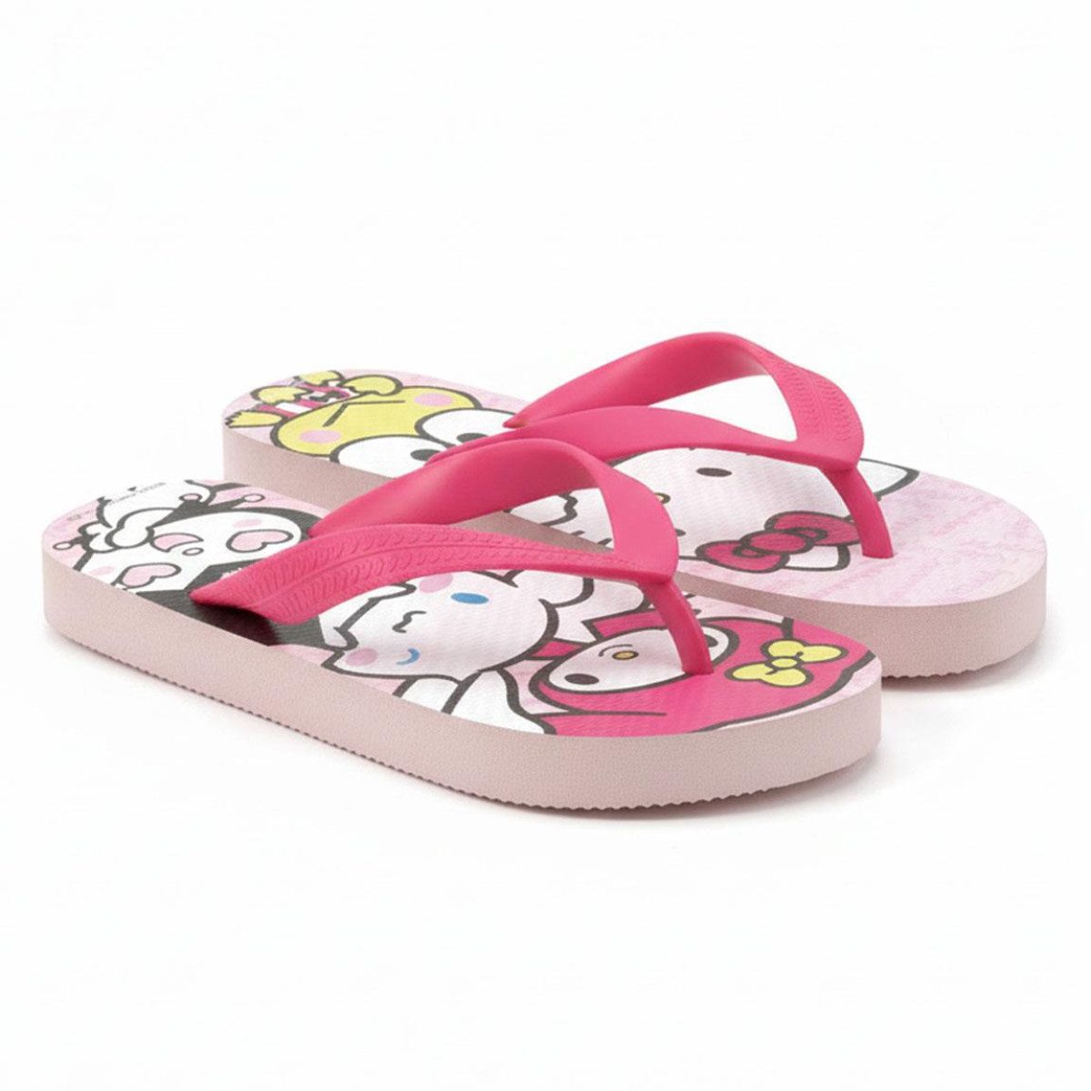 Hello Kitty Kinder Badeschuhe Flip Flops Zehentrenner für Strand und Pool Badeschuh