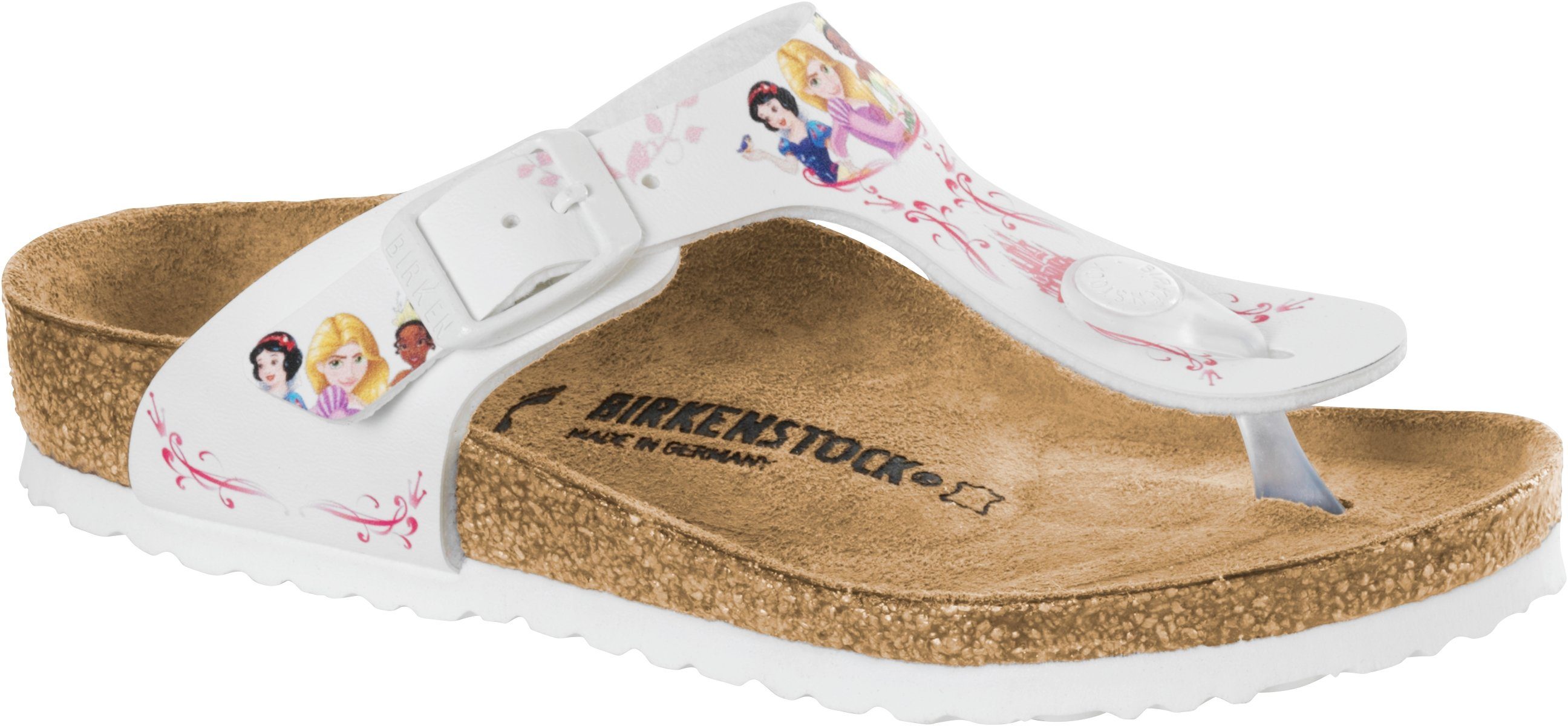 Birkenstock Birkenstock Gizeh Kids BS Zehensteg disney princess white  1008657 Pantolette