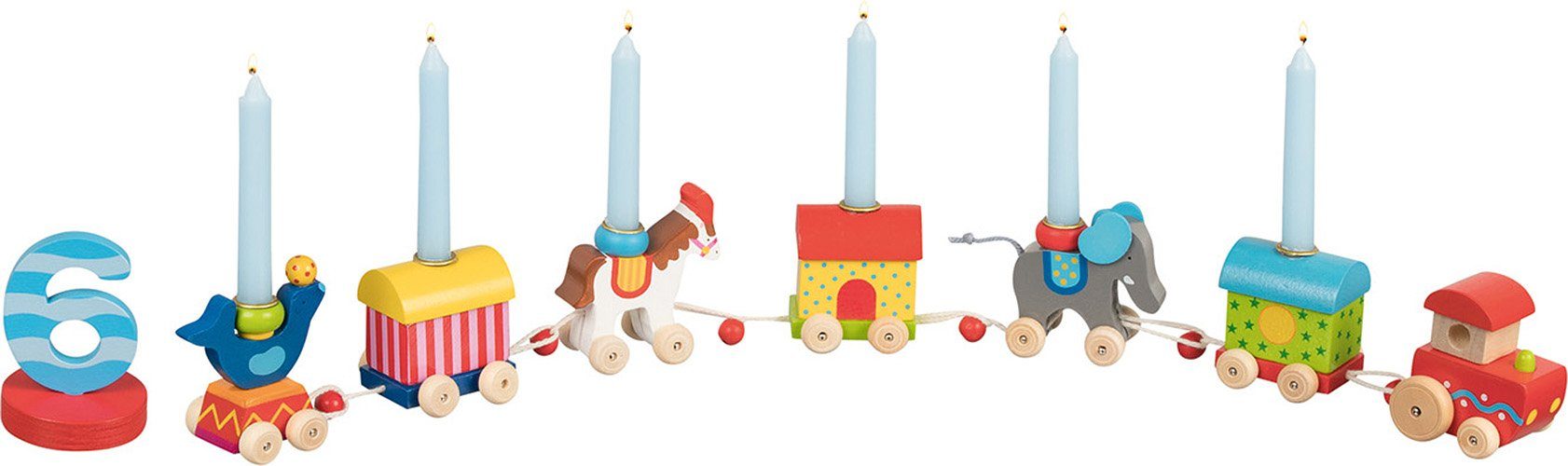 goki Dekofigur Geburtstagszug Zirkuswelt, mit Zahlen 1 bis 6 günstig online kaufen