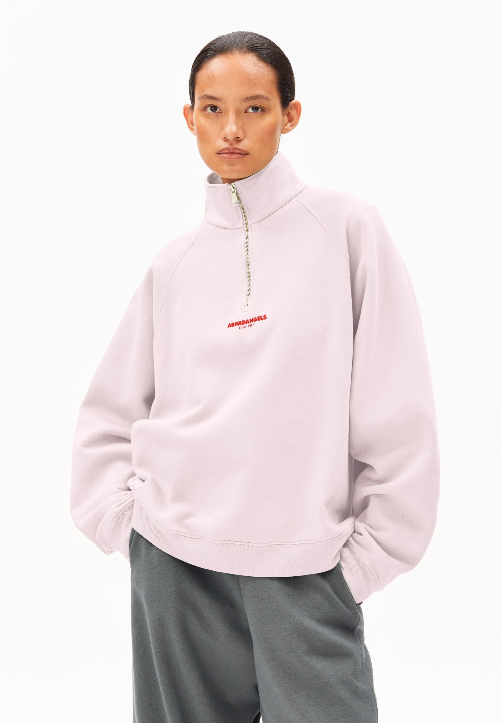 Armedangels Sweatshirt GMT DYE TROYER Sweatshirt aus Bio-Baumwolle Oversize günstig online kaufen