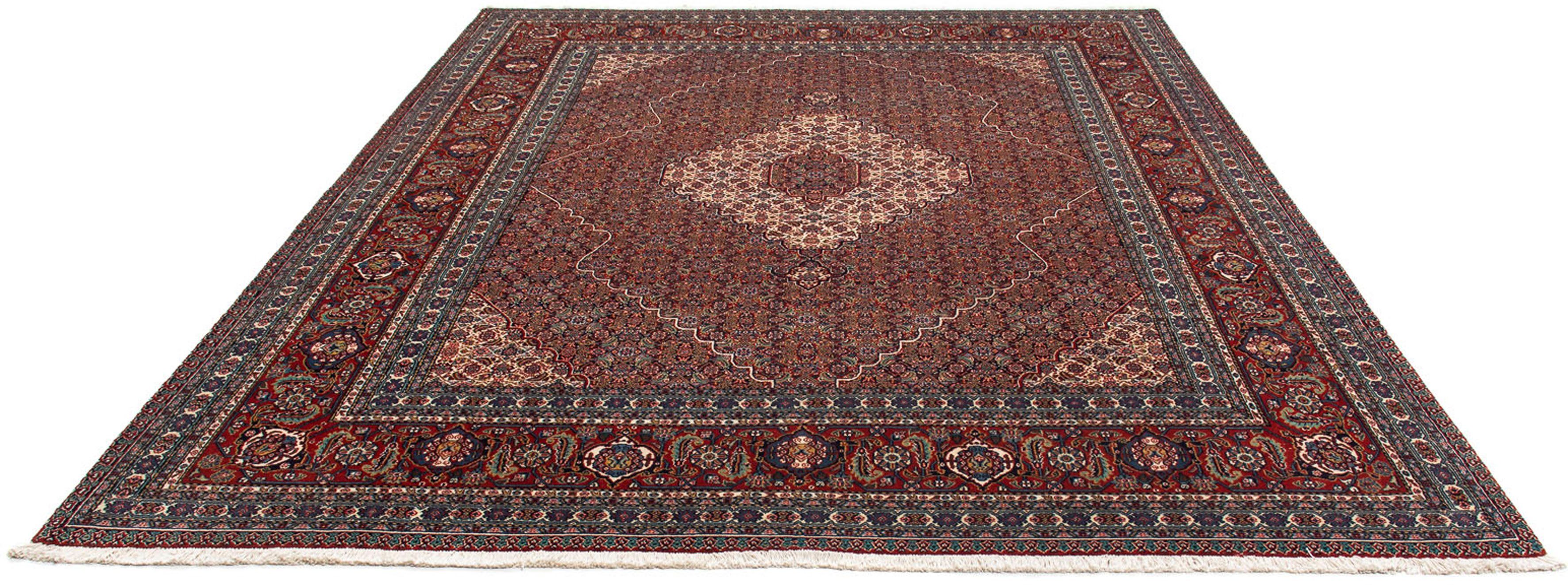 Orientteppich Perser - Nain - 323 x 256 cm - dunkelrot, morgenland, rechteckig, Höhe: 10 mm, Wohnzimmer, Handgeknüpft, Einzelstück mit Zertifikat