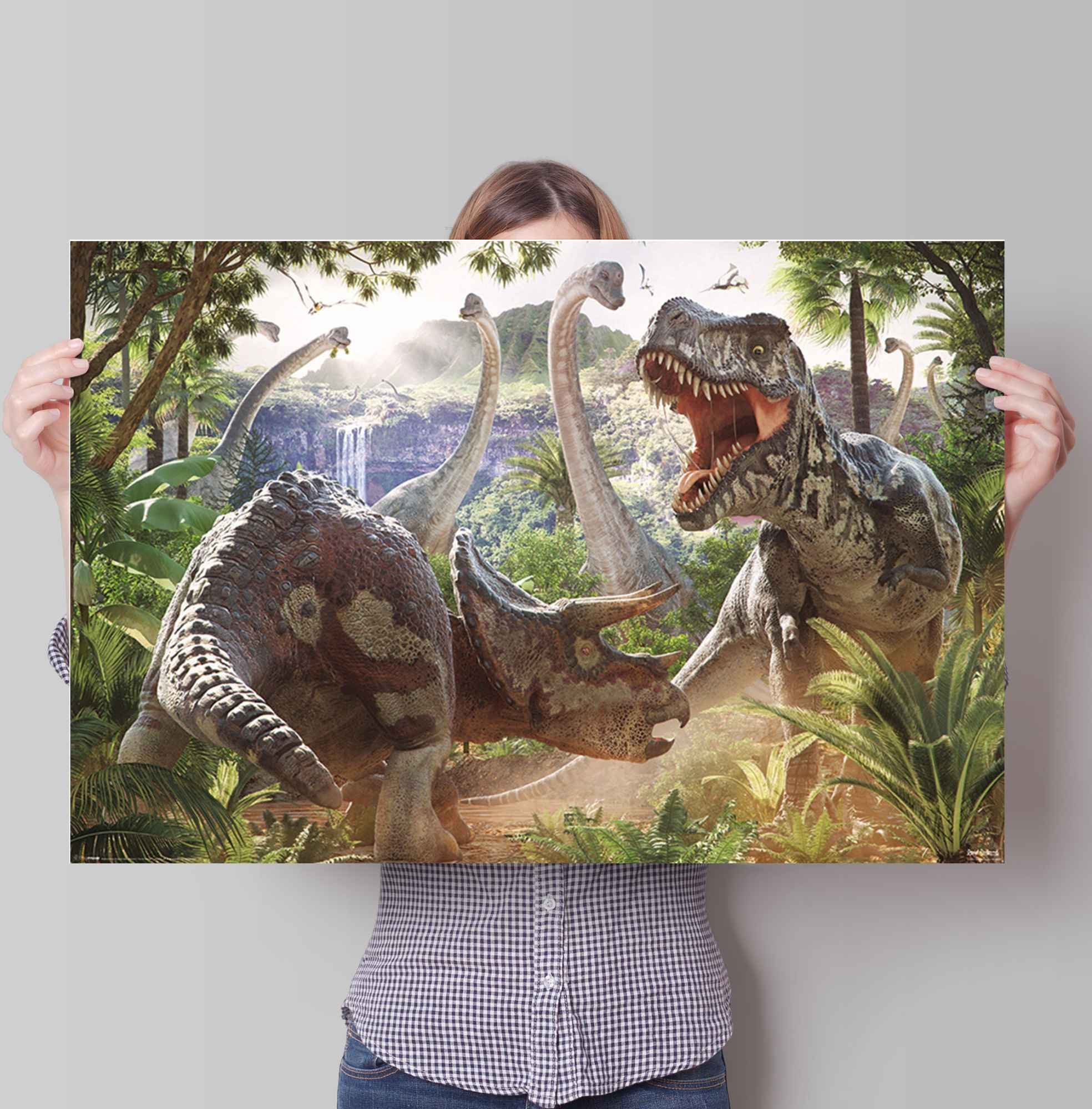 Dinosaurier, (1 St) Kampf Reinders! Dinosaurier der Poster Poster