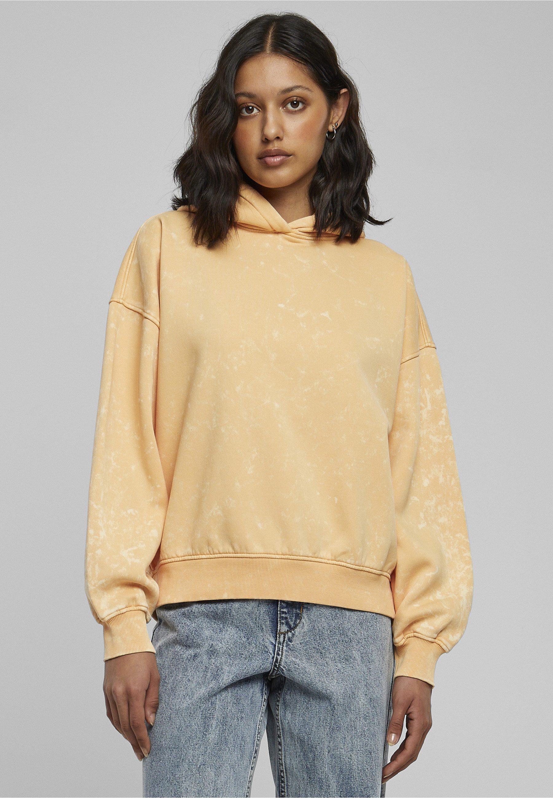 URBAN CLASSICS Rundhalspullover Urban Classics Damen Ladies Oversized Towel Washed Hoody (1-tlg)