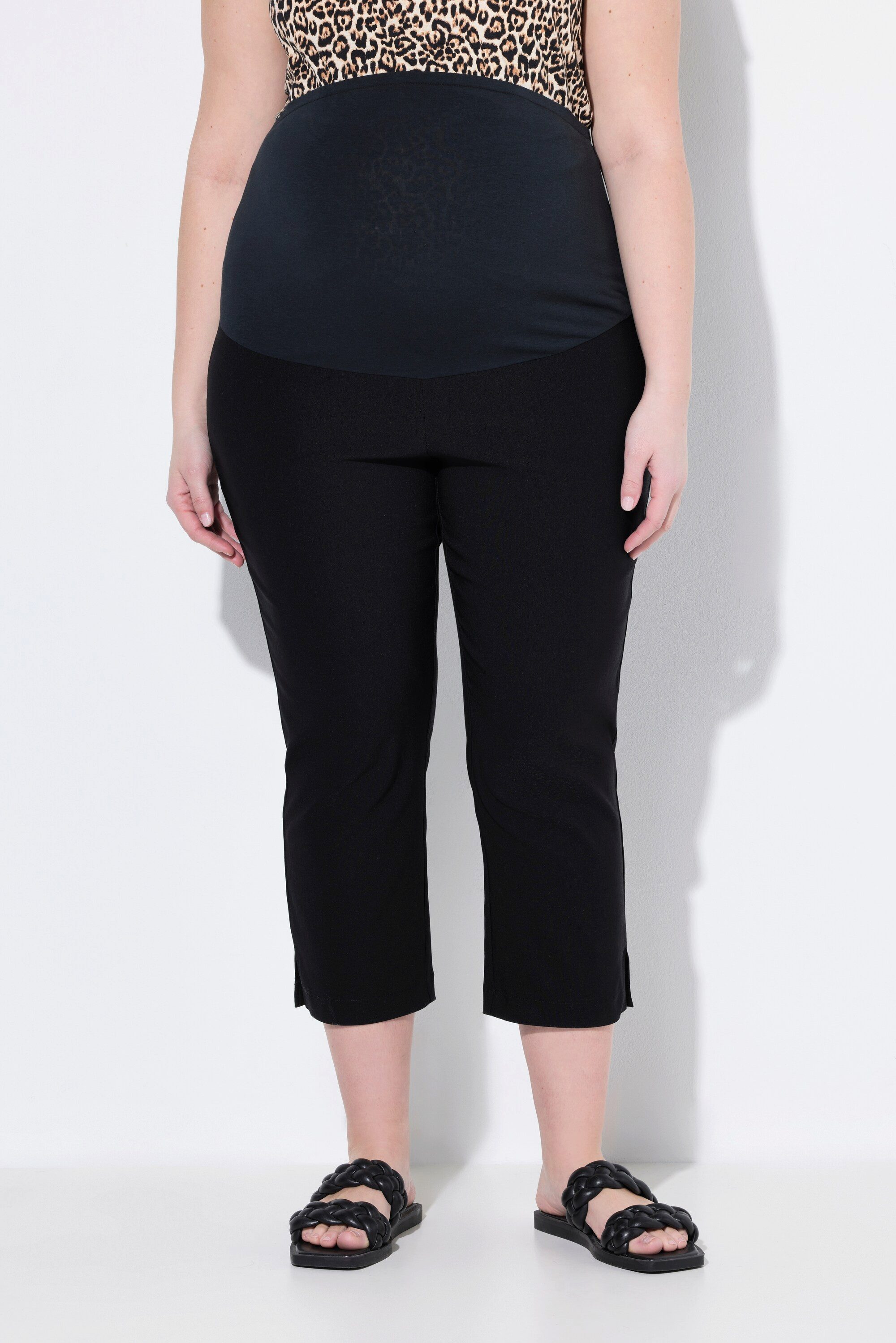 Ulla Popken 7/8-Hose Bellieva-Bengalinhose Umstandshose wadenlang günstig online kaufen