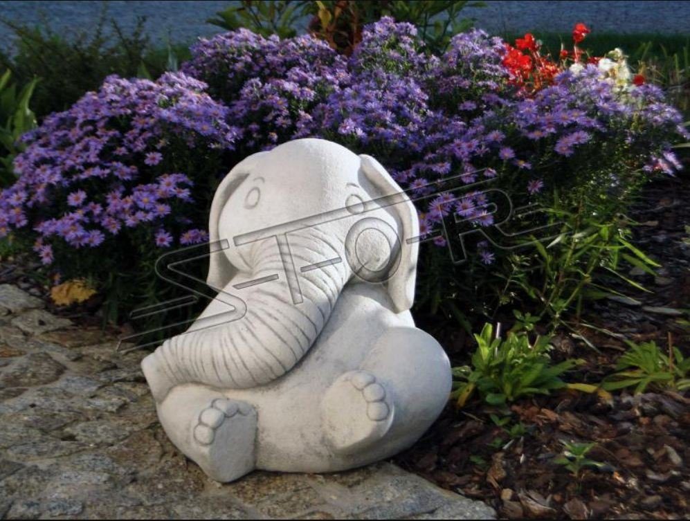 JVmoebel Skulptur Design Figur Elefant Skulptur Figuren Skulpturen Statuen Garten