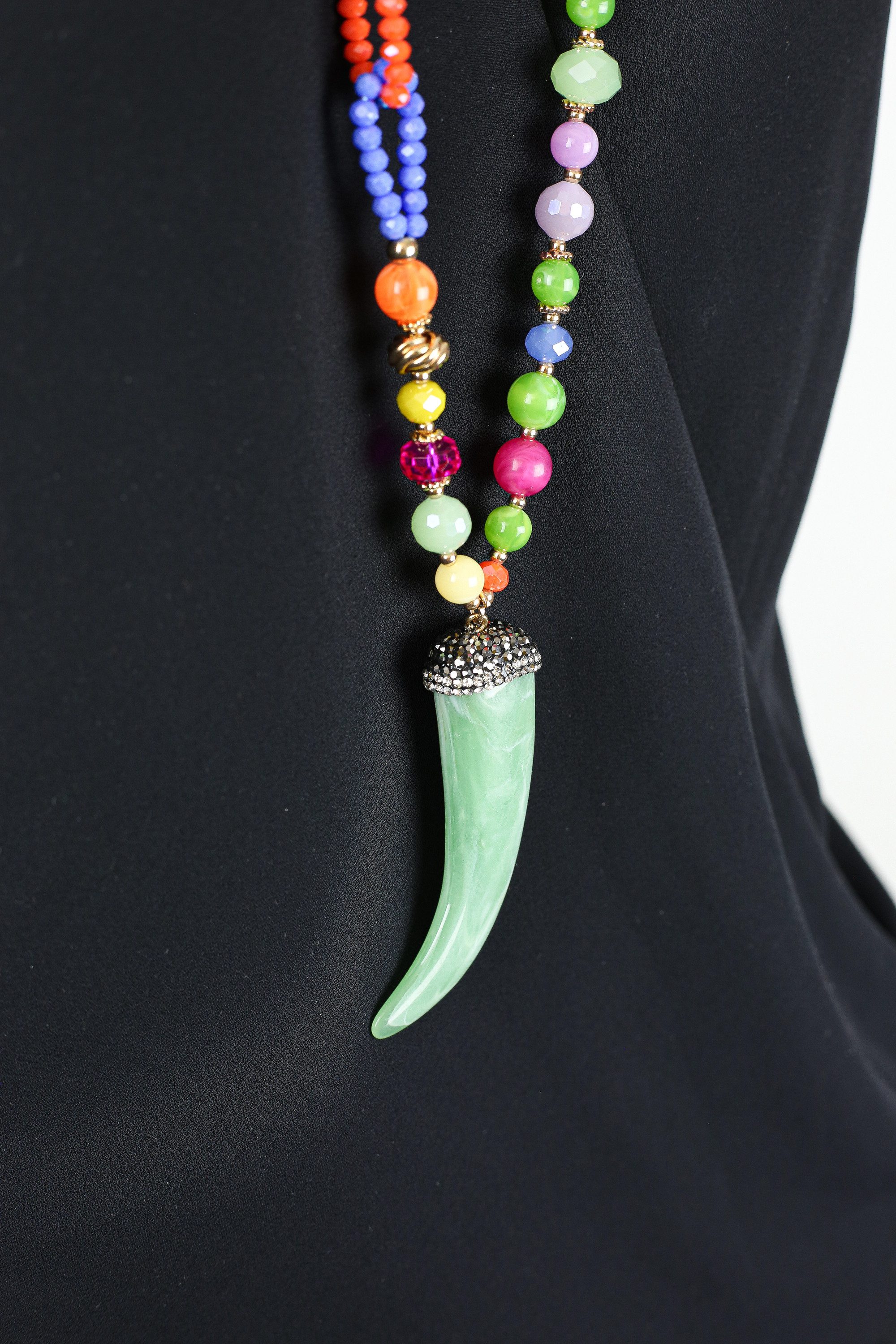 COLLEZIONE ALESSANDRO Lange Kette Boho Bite, Statement Piece in multicolor