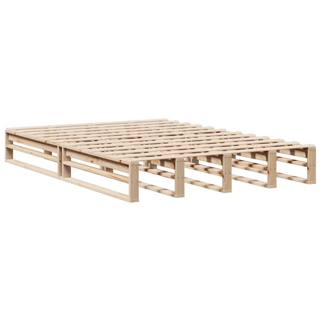 vidaXL Bett, Massivholzbett ohne Matratze 120x190 cm Kiefernholz günstig online kaufen