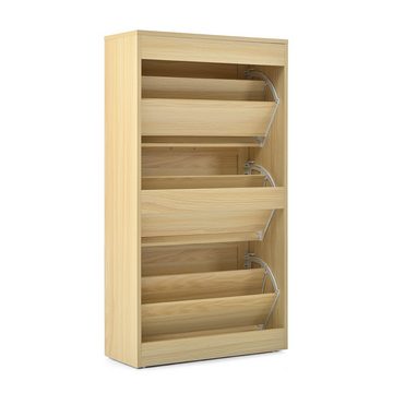 WISHDOR Schuhschrank Wohnzimmer Set (mit Großer Stauraum, in stilvollem Design) Enthält einen Sideboard und einen Schuhschrank