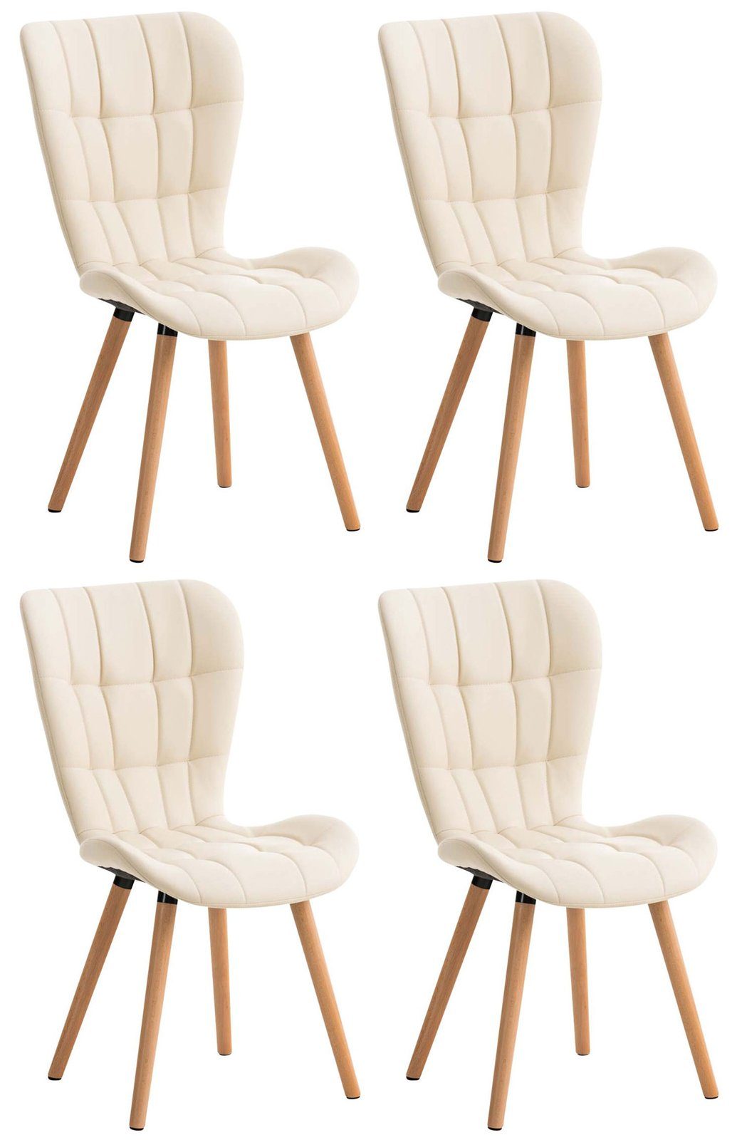CLP Esszimmerstuhl Elda Kunstleder (4er Set), günstig online kaufen