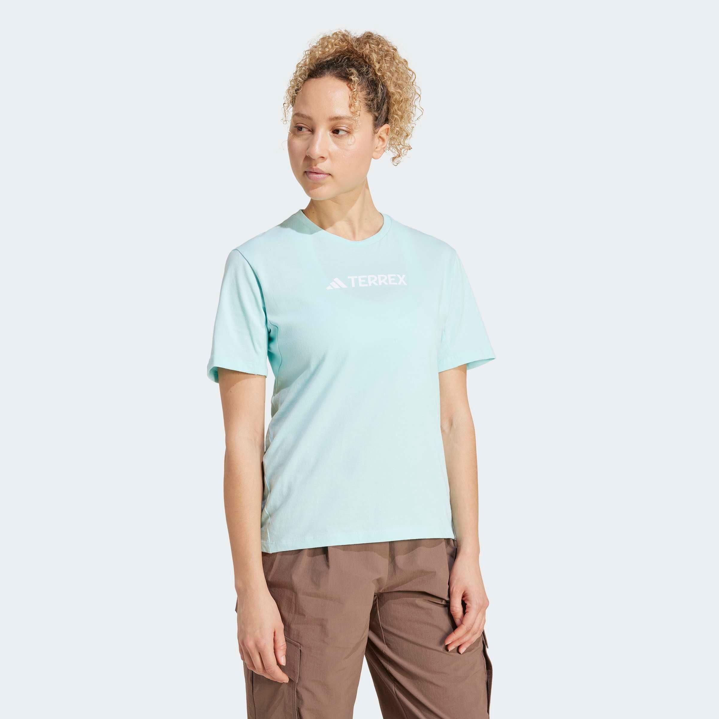 adidas TERREX Funktionsshirt CLASSIC LOGO für Sportmode und Outdoormode, mit Kurzarmdesign, ohne Verschluss